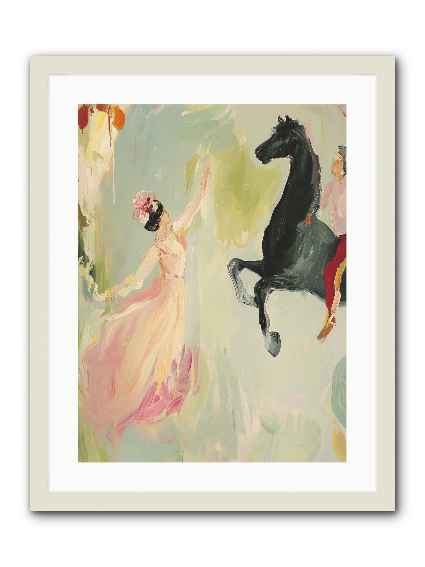 The Answer I Never Asked -- Framed Print - White 18x24