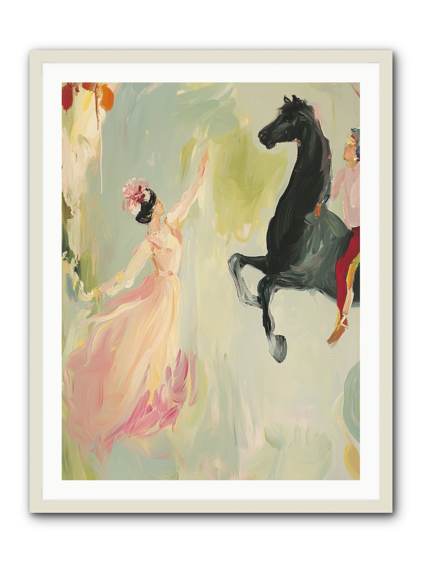 The Answer I Never Asked -- Framed Print - White 30x40
