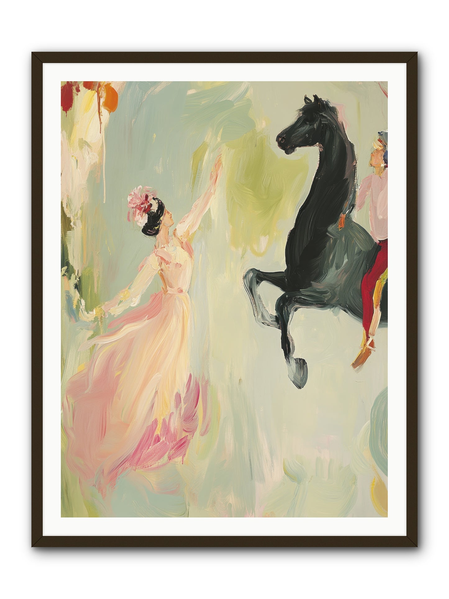 The Answer I Never Asked -- Framed Print - Black 36x48