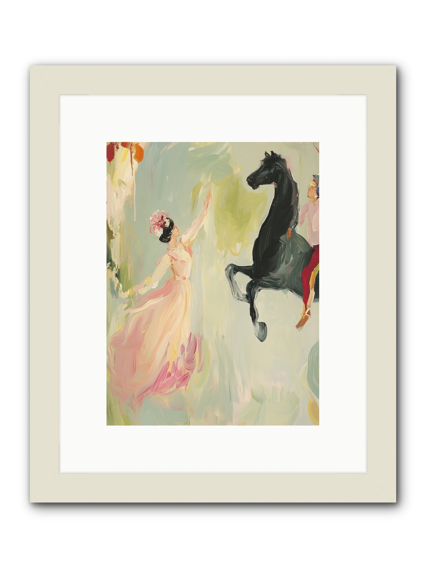 The Answer I Never Asked -- Framed Print - White 9x12