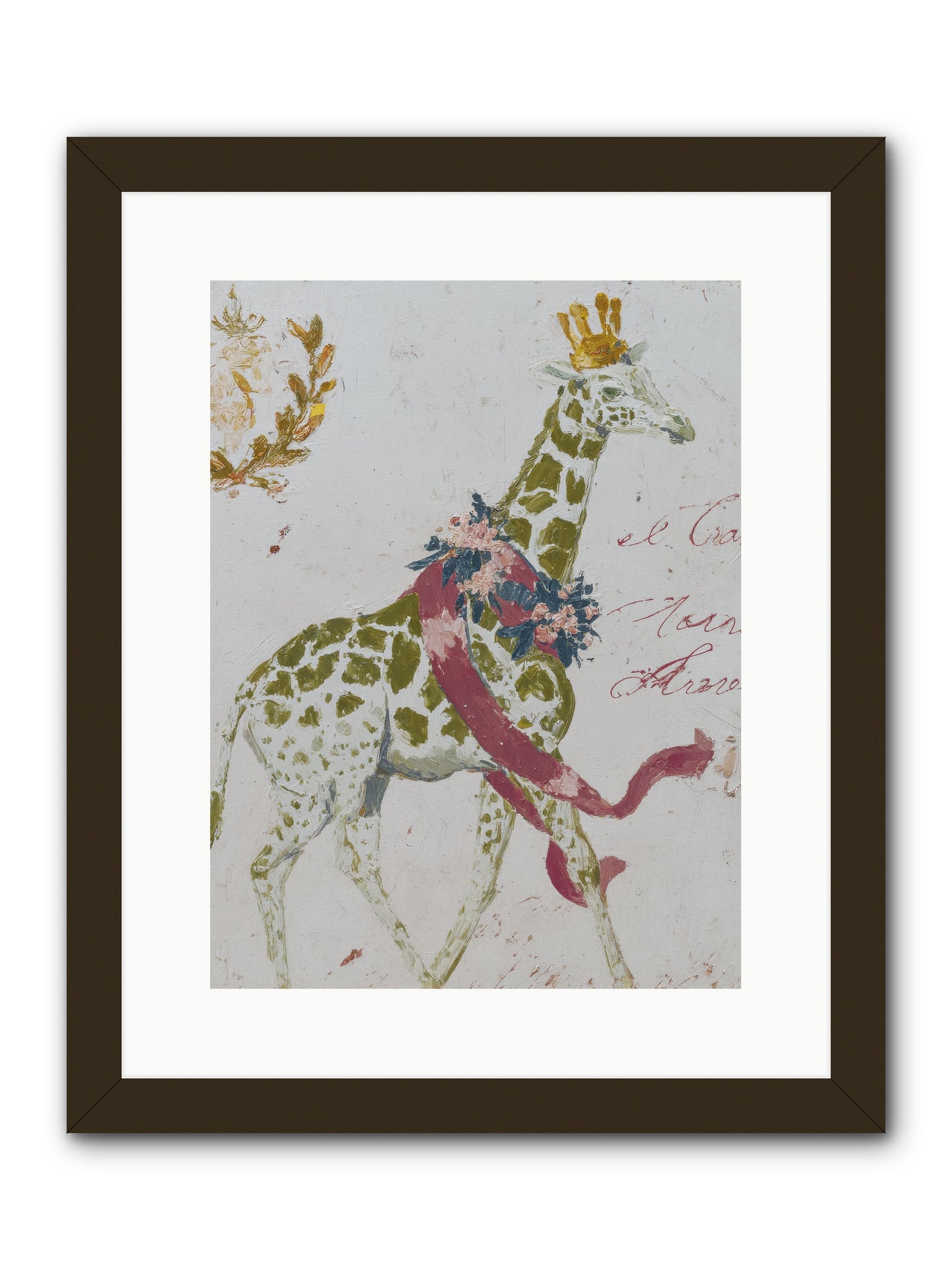The Apricot Affair -- Framed Print - Black 12x16