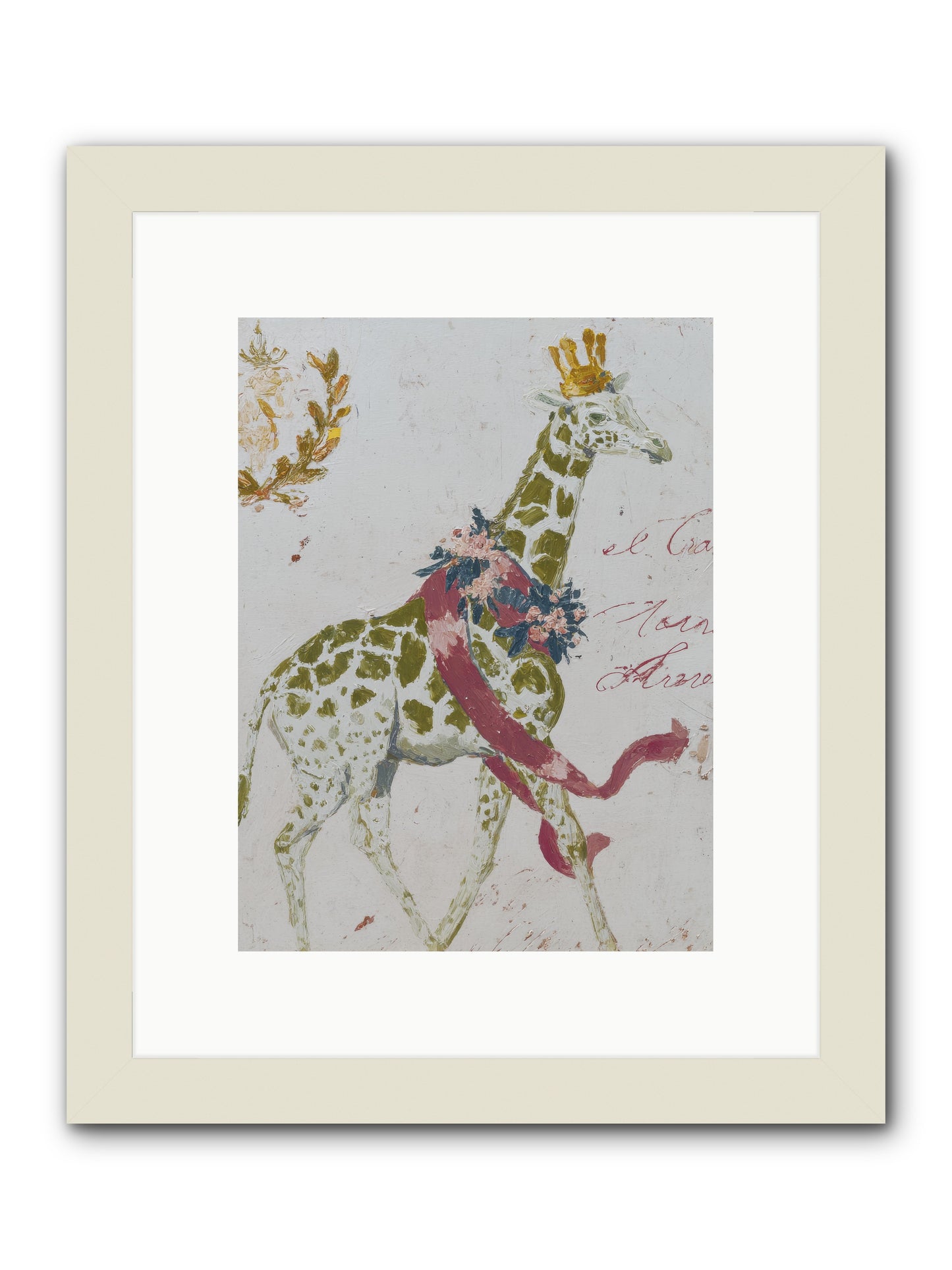 The Apricot Affair -- Framed Print - White 9x12