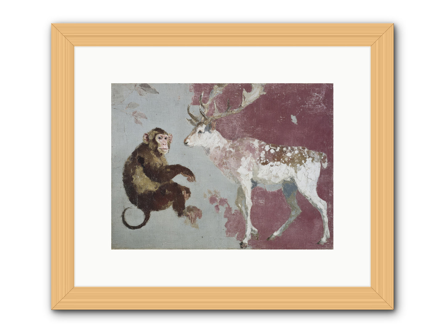 The Apricot Etiquette -- Framed Print - Natural 12x9