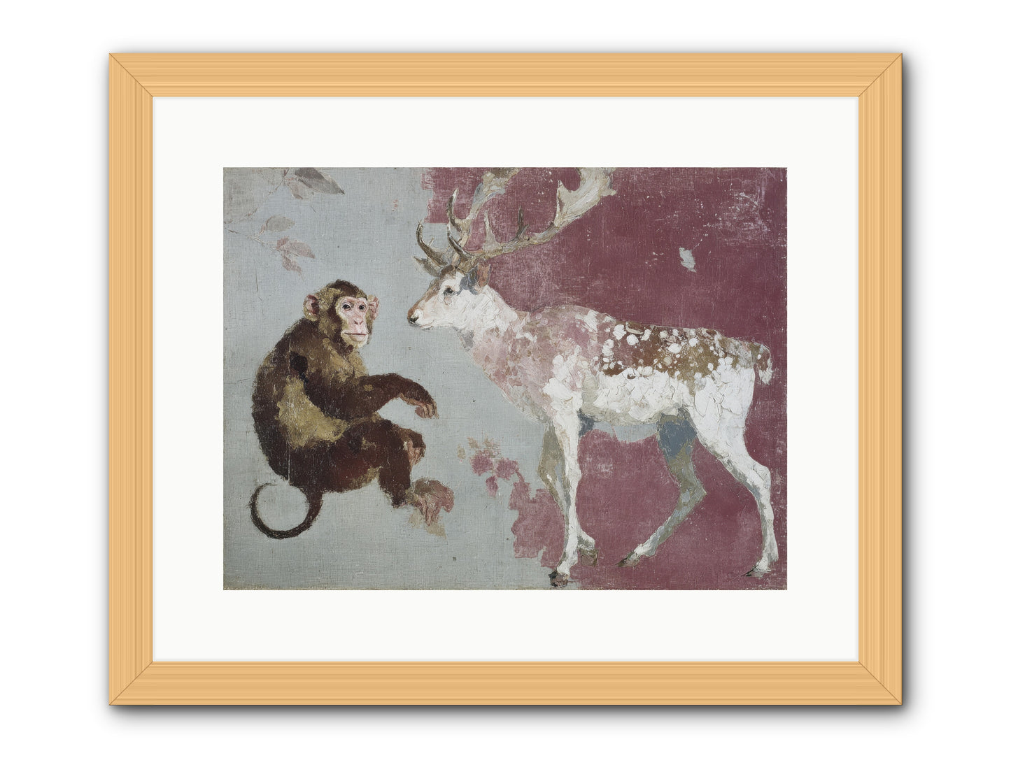 The Apricot Etiquette -- Framed Print - Natural 16x12