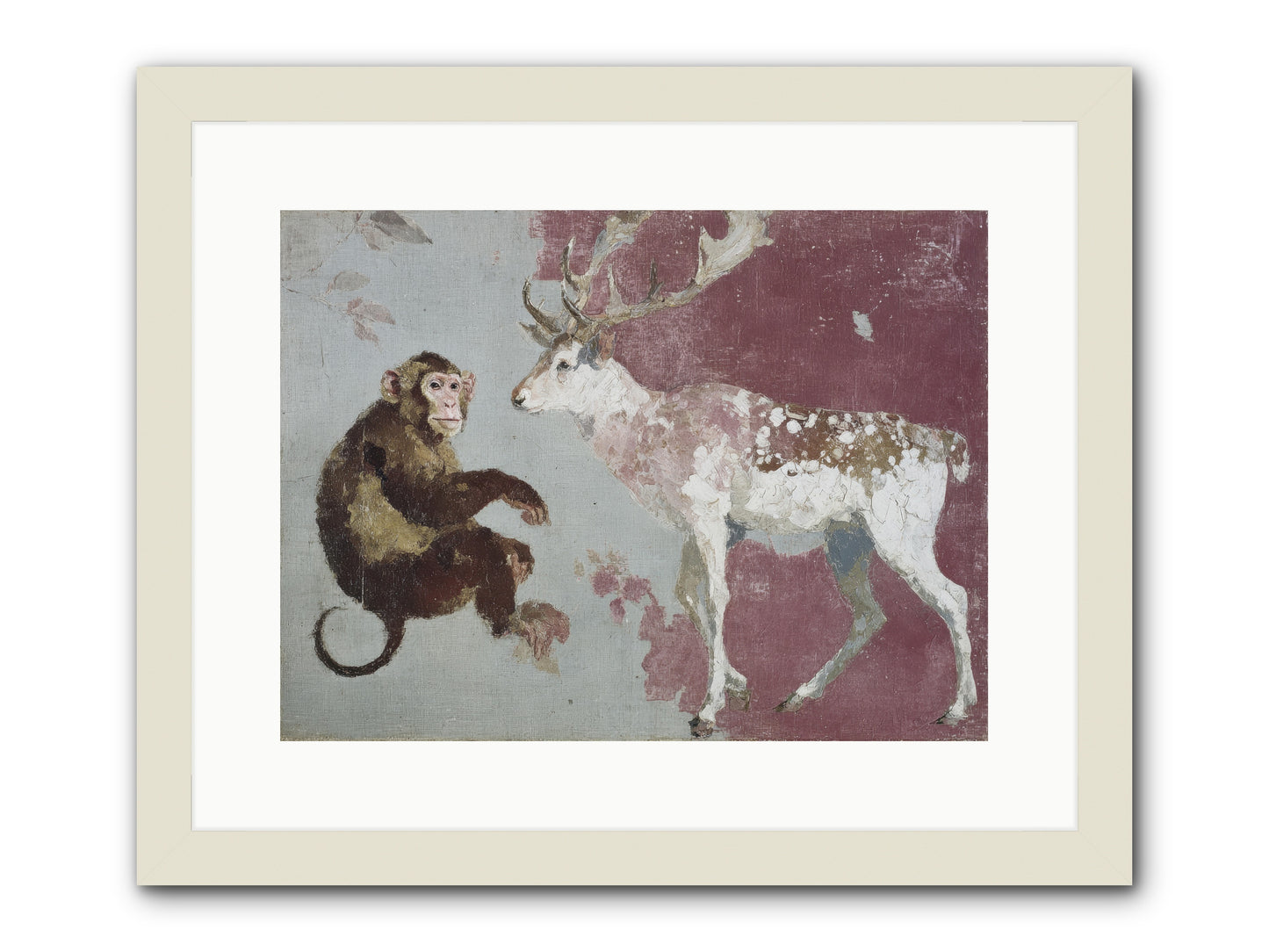 The Apricot Etiquette -- Framed Print - White 16x12