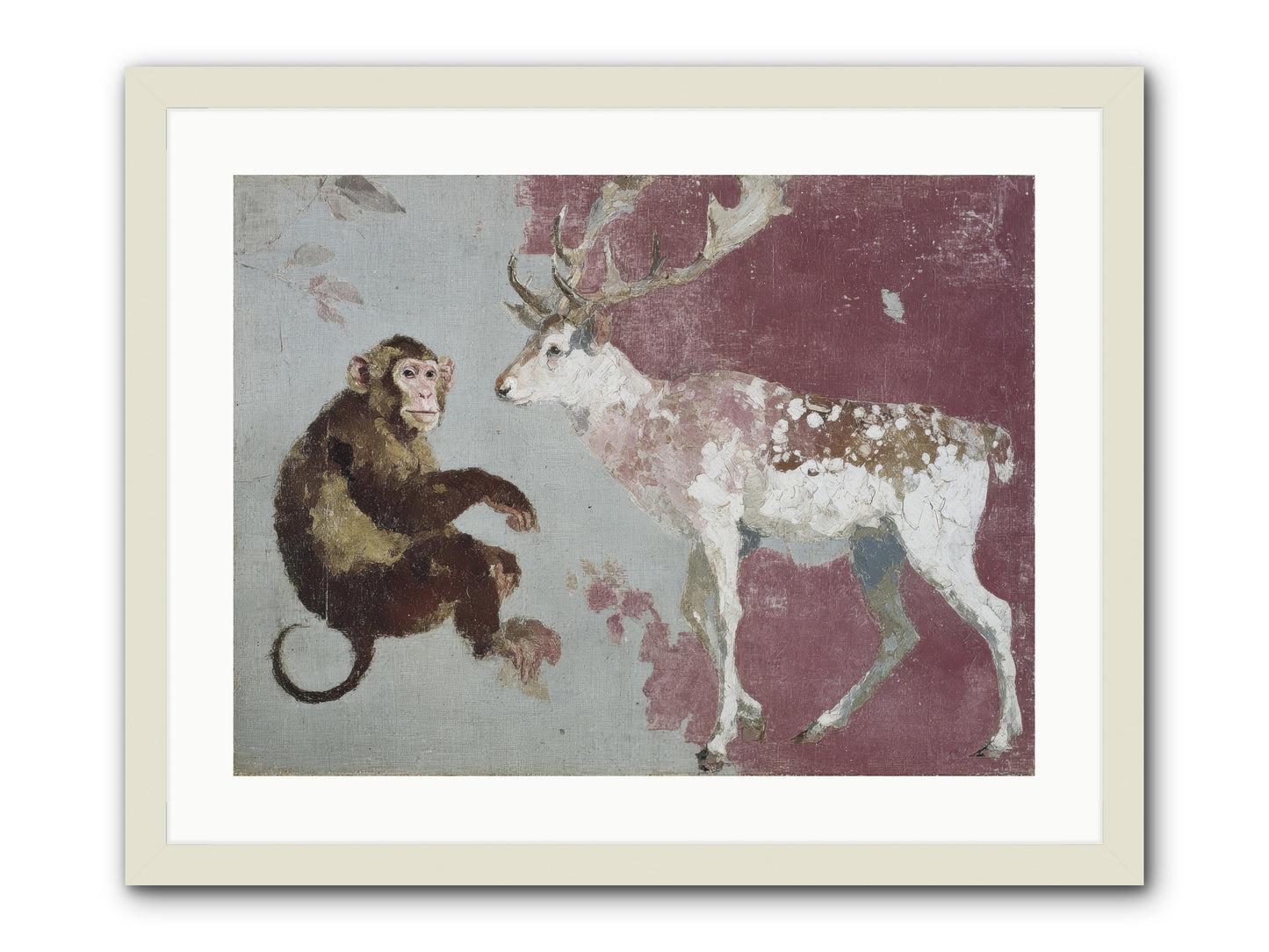 The Apricot Etiquette -- Framed Print - White 24x18