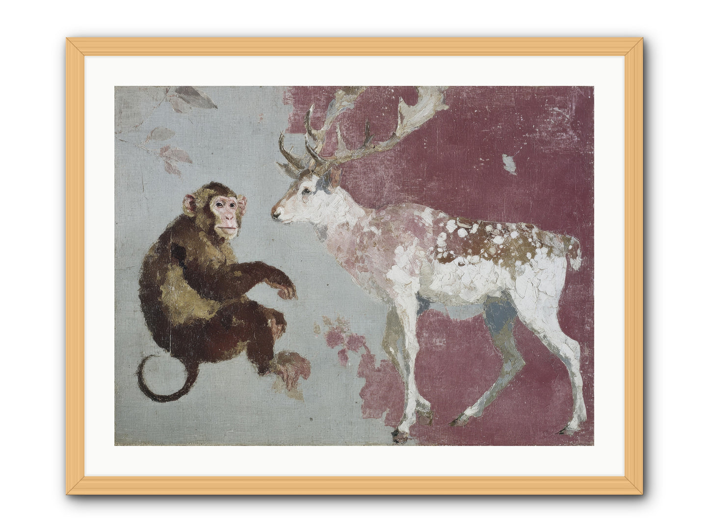 The Apricot Etiquette -- Framed Print - Natural 32x24