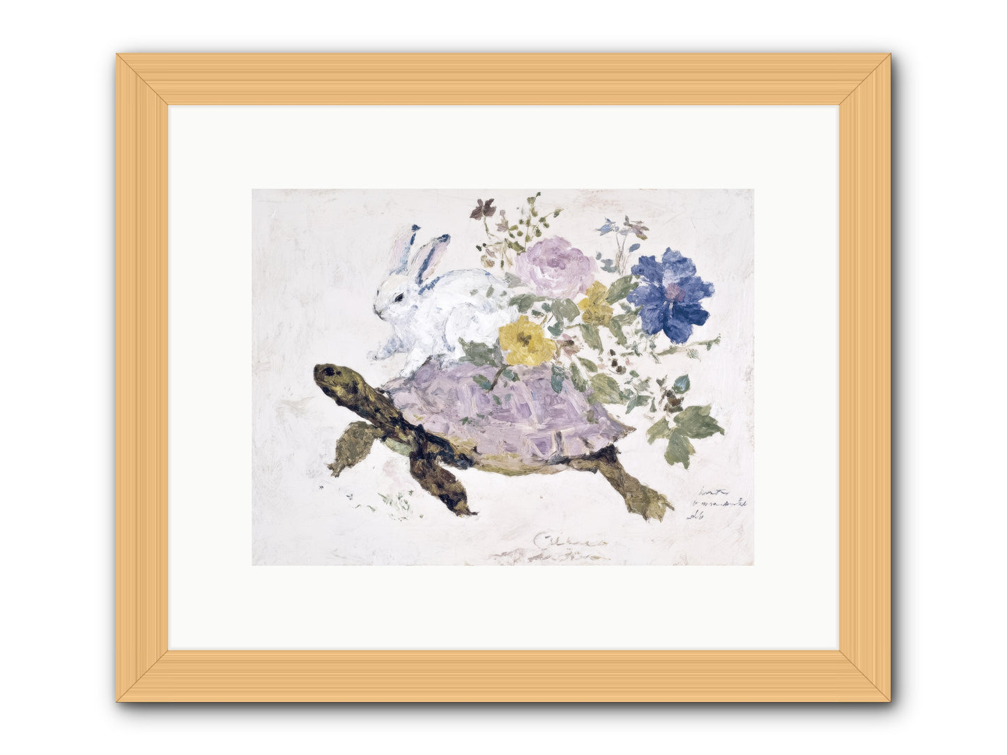 The Architect of Honey Hours -- Framed Print - Natural 12x9