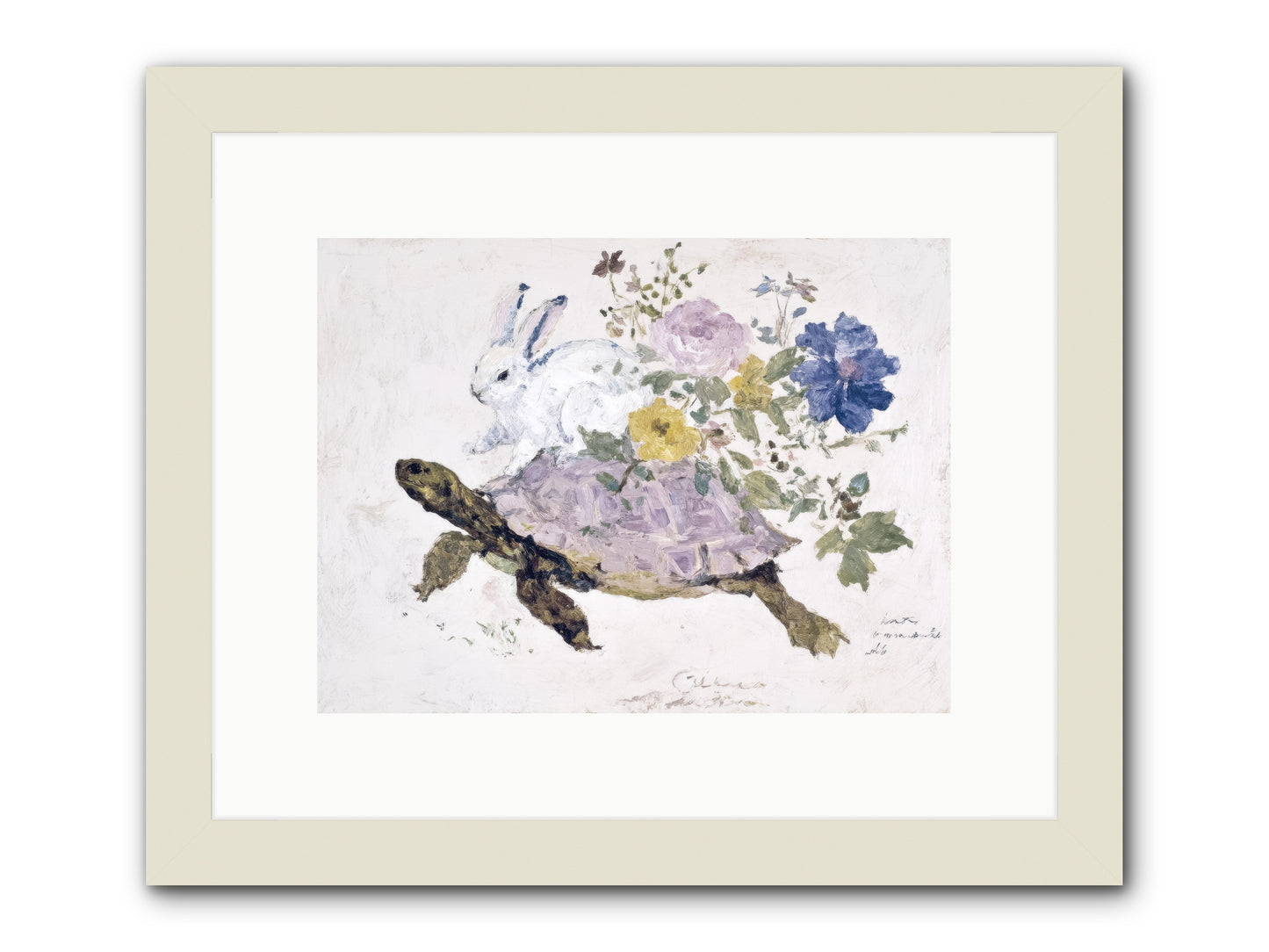 The Architect of Honey Hours -- Framed Print - White 12x9