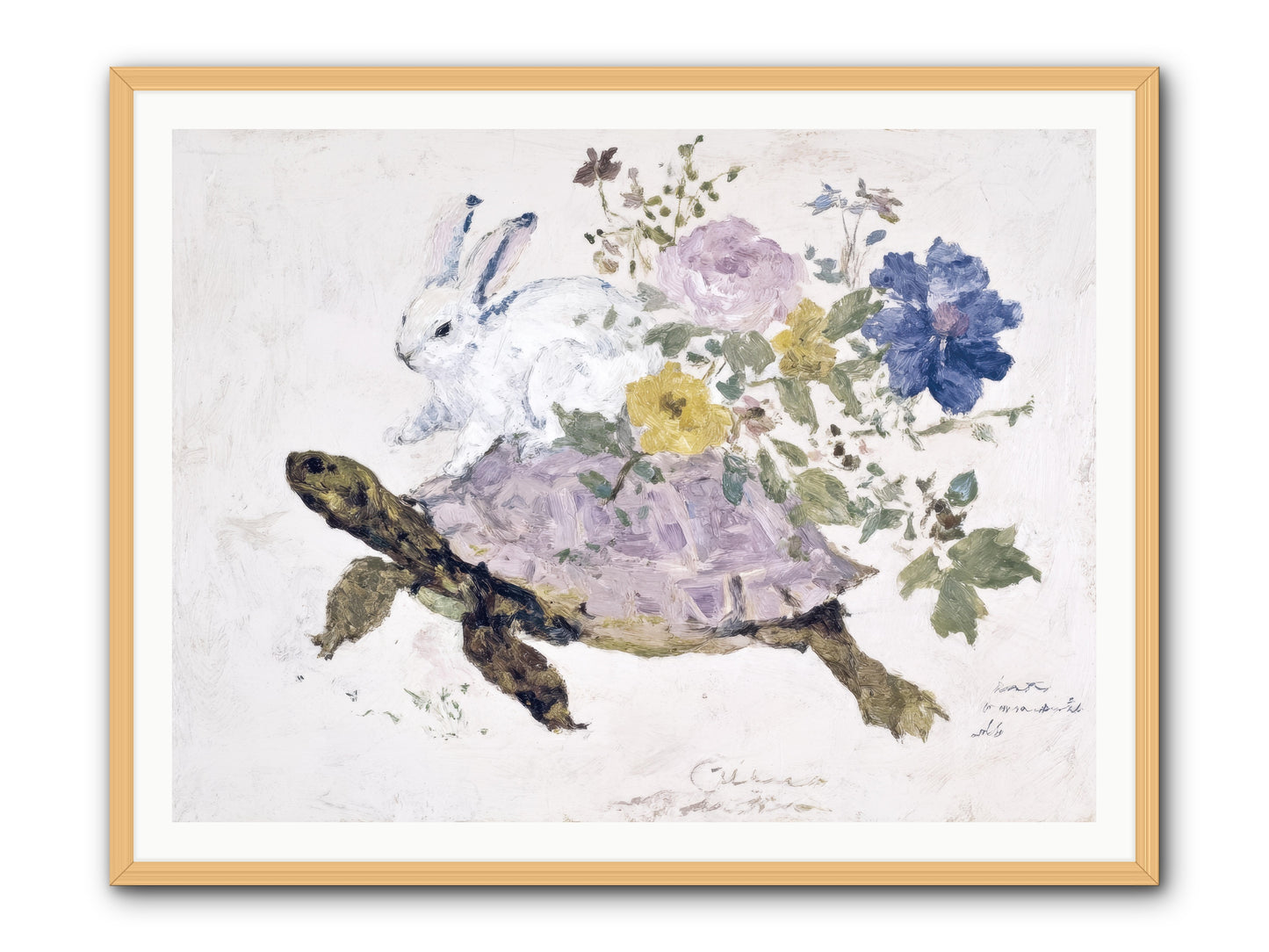 The Architect of Honey Hours -- Framed Print - Natural 48x36