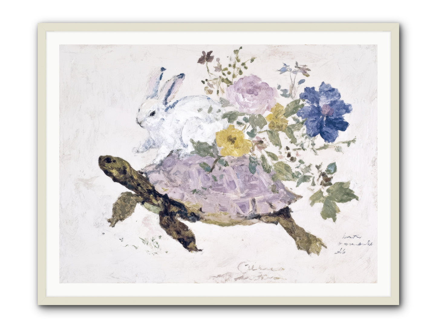 The Architect of Honey Hours -- Framed Print - White 48x36