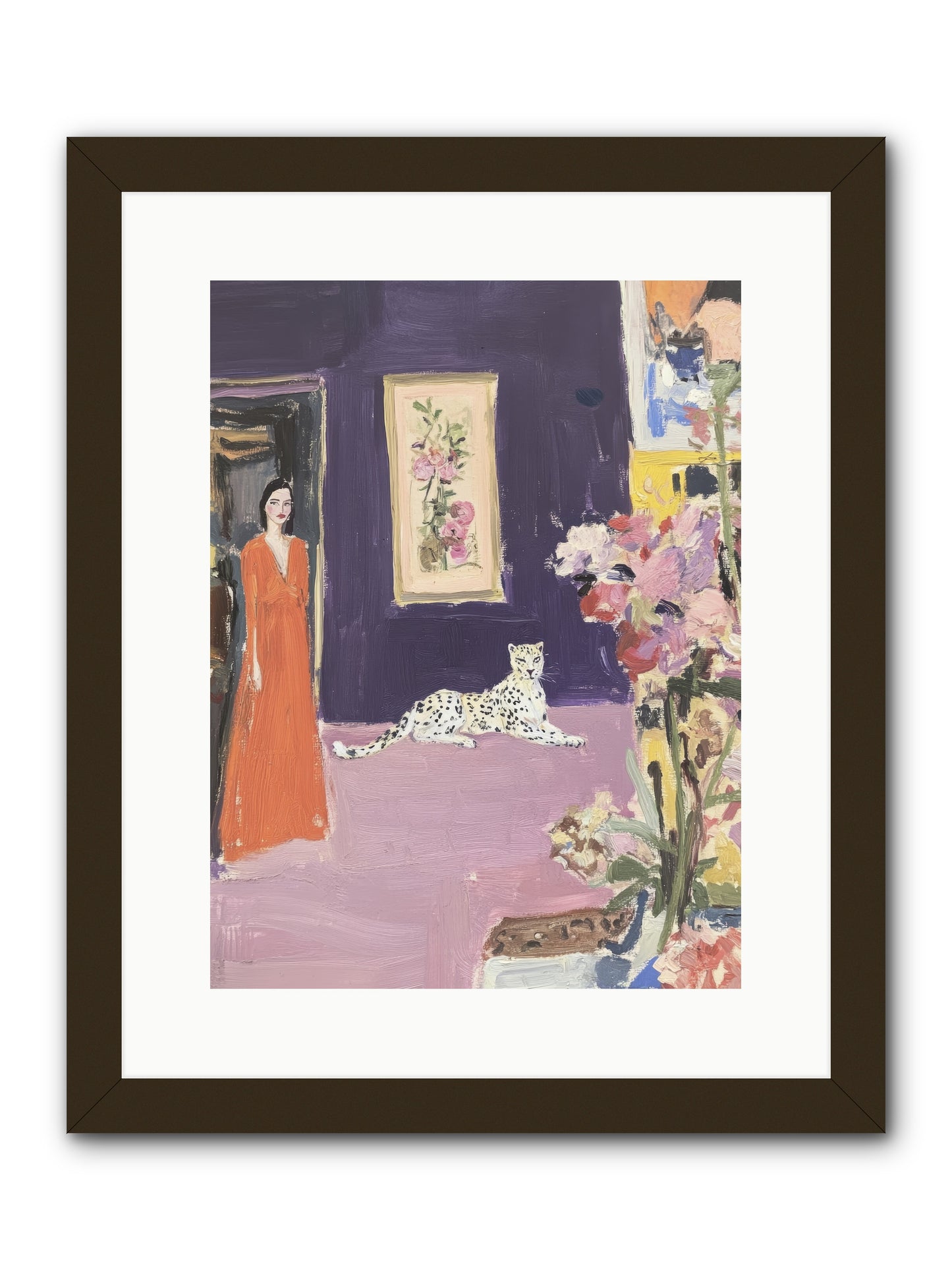 The Art Of Beautiful Waiting -- Framed Print - Black 12x16