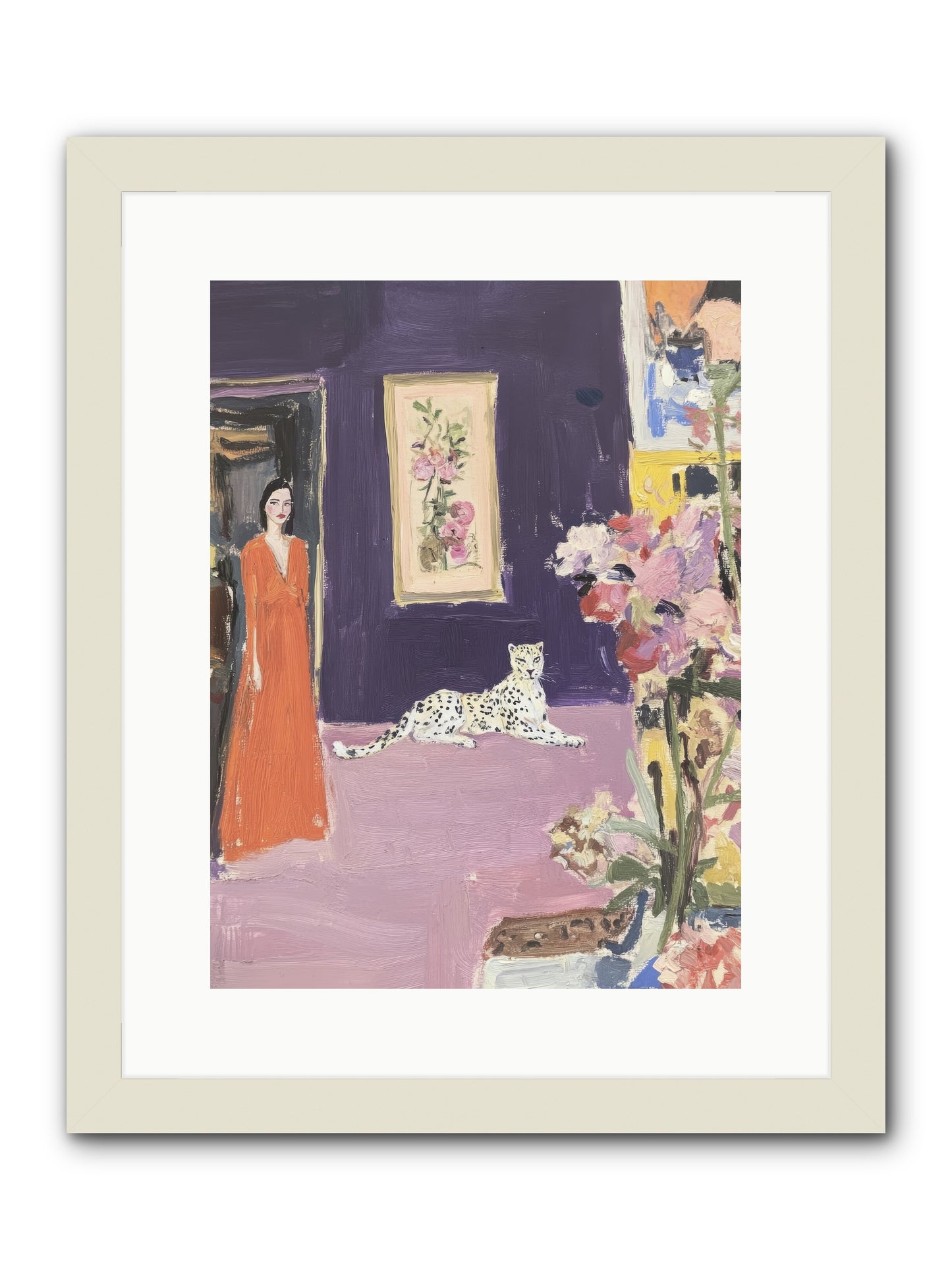 The Art Of Beautiful Waiting -- Framed Print - White 12x16