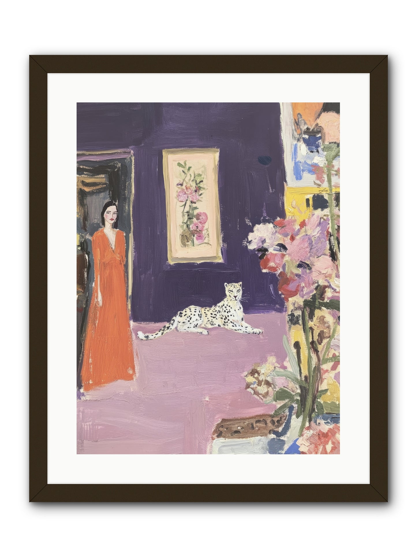 The Art Of Beautiful Waiting -- Framed Print - Black 18x24