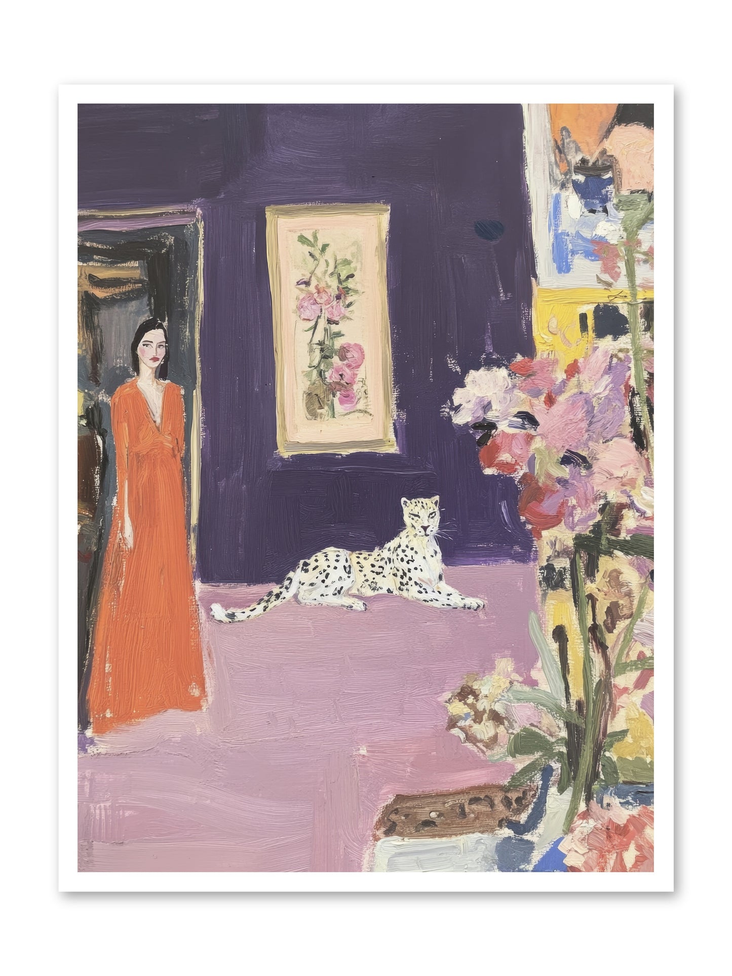 The Art Of Beautiful Waiting -- Loose Canvas Print 30x40
