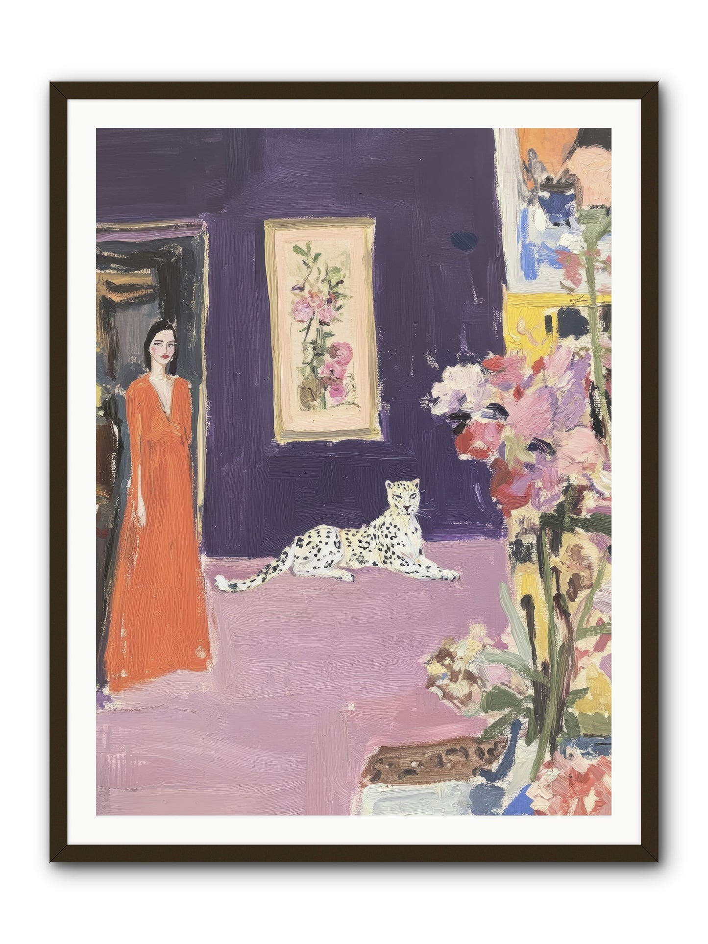 The Art Of Beautiful Waiting -- Framed Print - Black 36x48