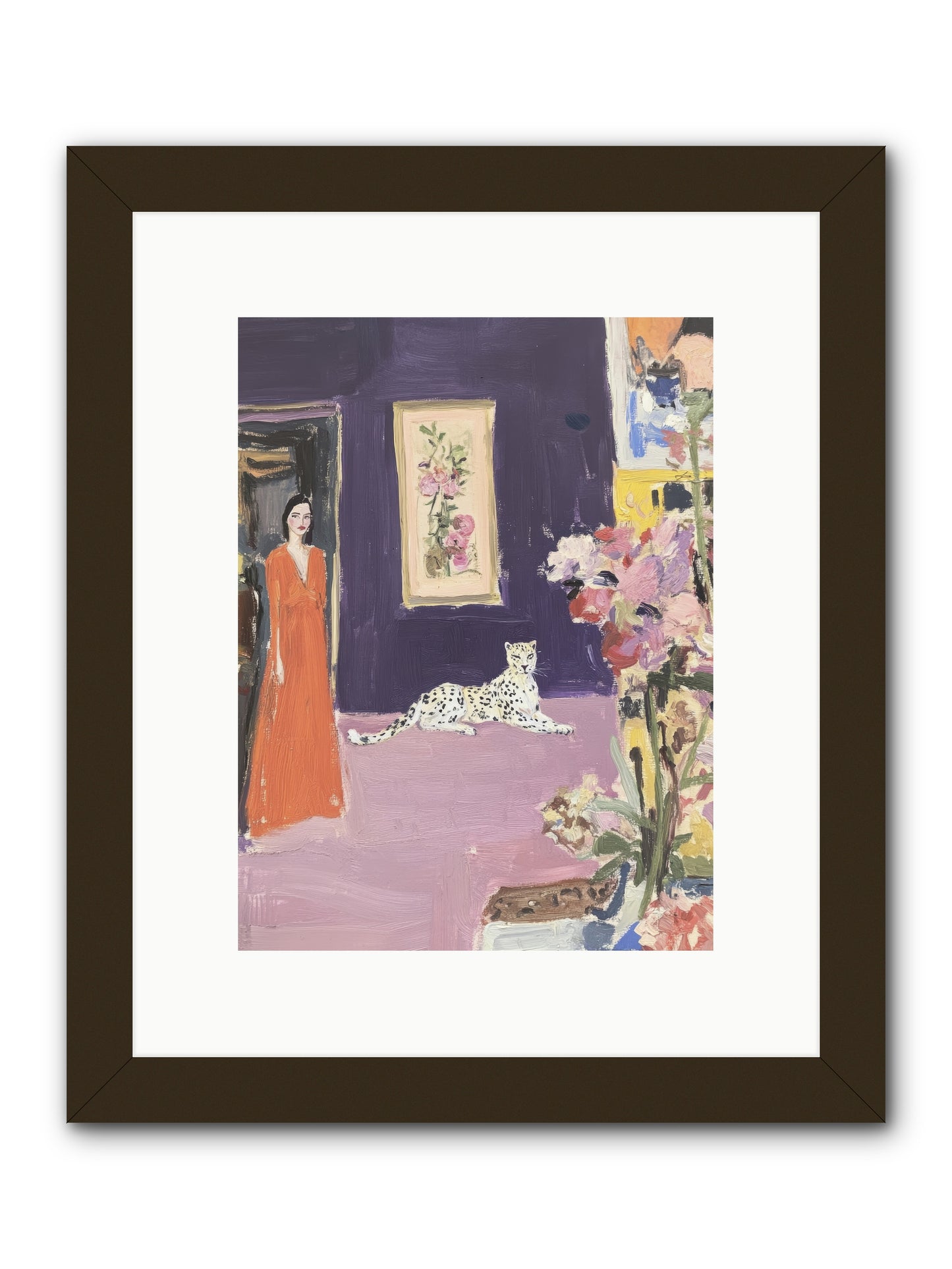 The Art Of Beautiful Waiting -- Framed Print - Black 9x12