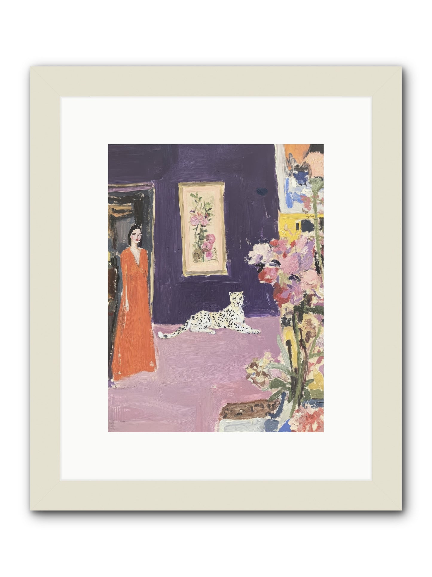 The Art Of Beautiful Waiting -- Framed Print - White 9x12