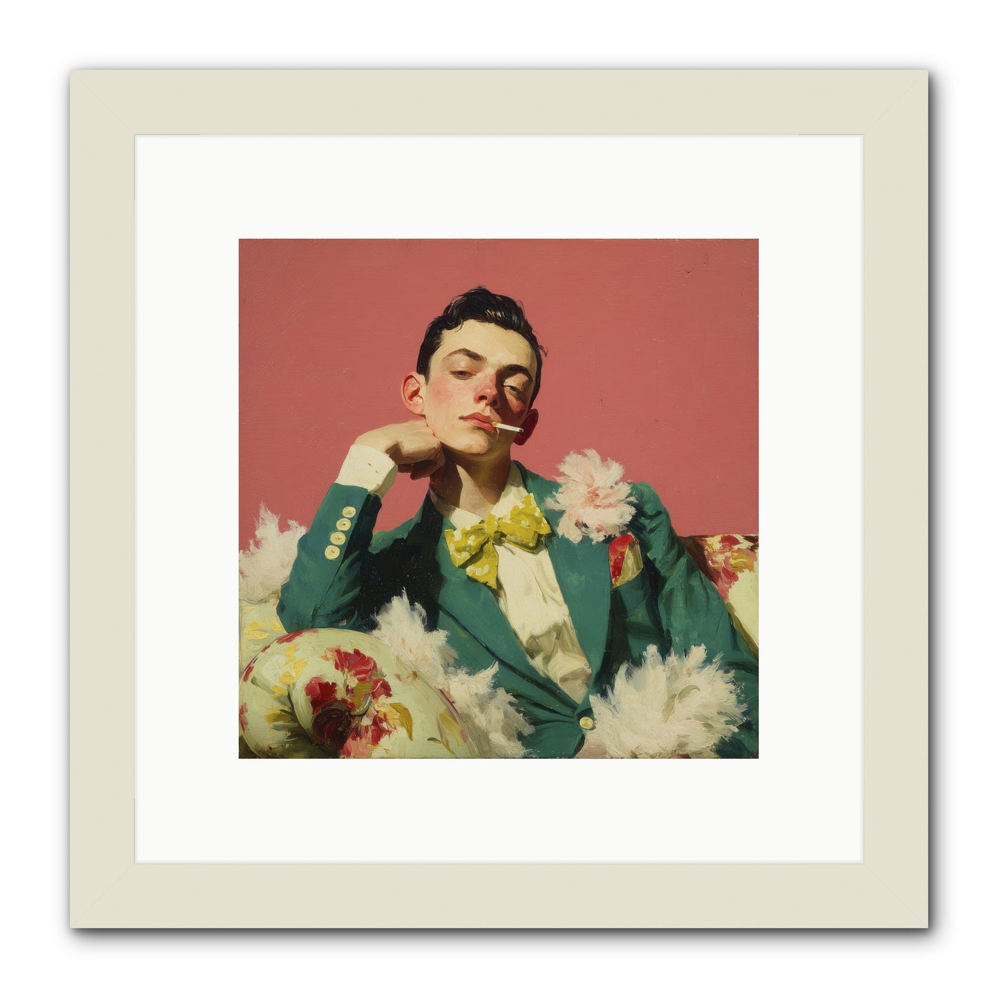 The Art of Unapologetic Pleasure -- Framed Print - White 10x10