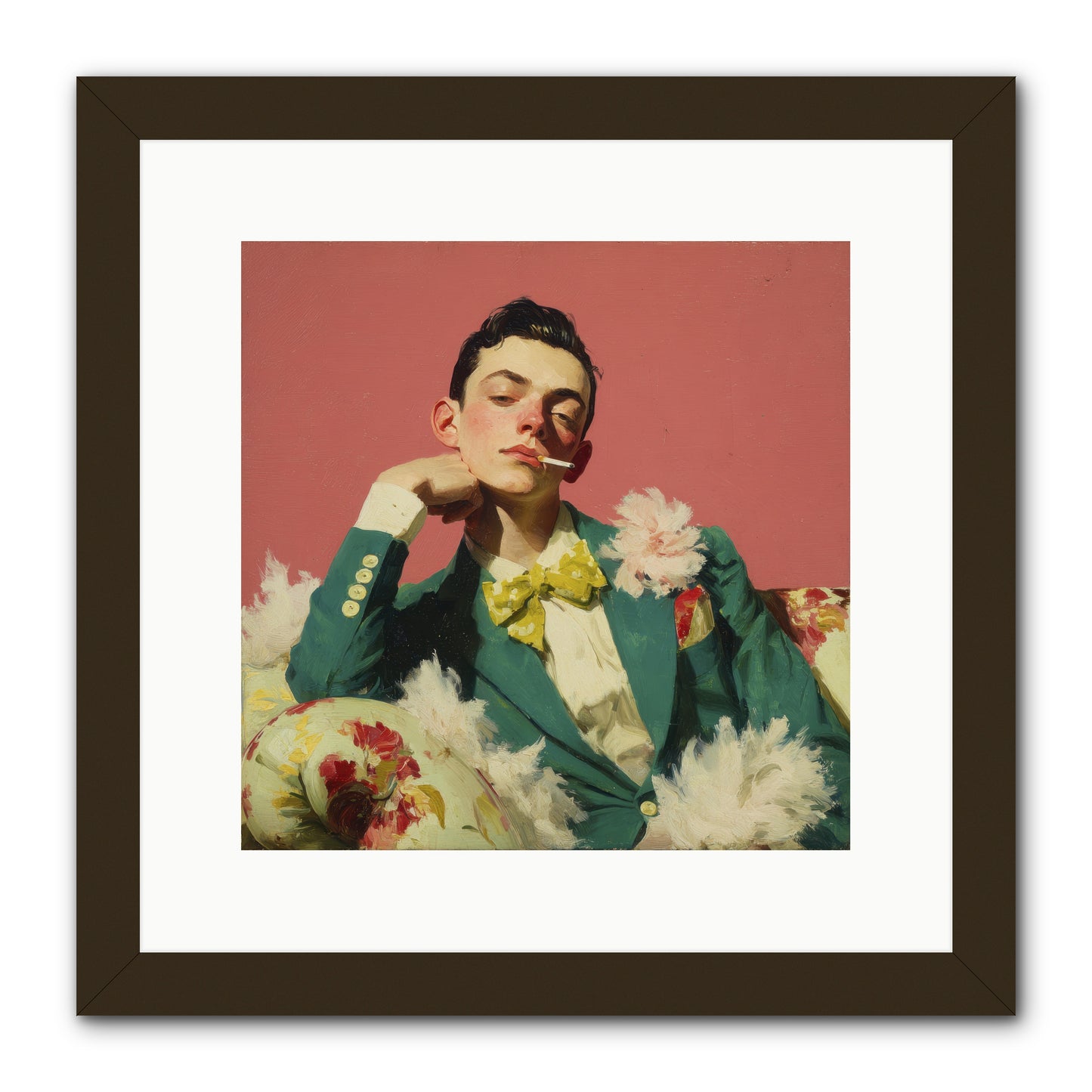 The Art of Unapologetic Pleasure -- Framed Print - Black 12x12