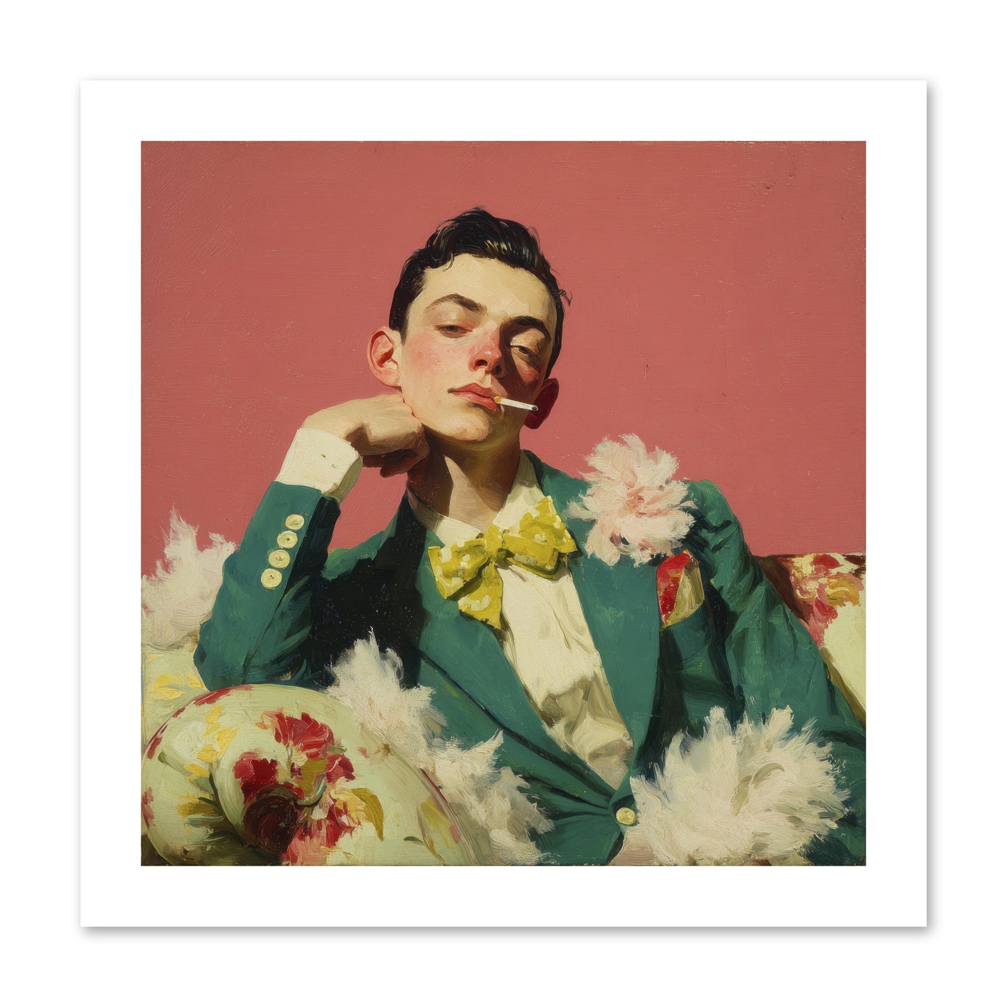 The Art of Unapologetic Pleasure -- Loose Canvas Print 12x12