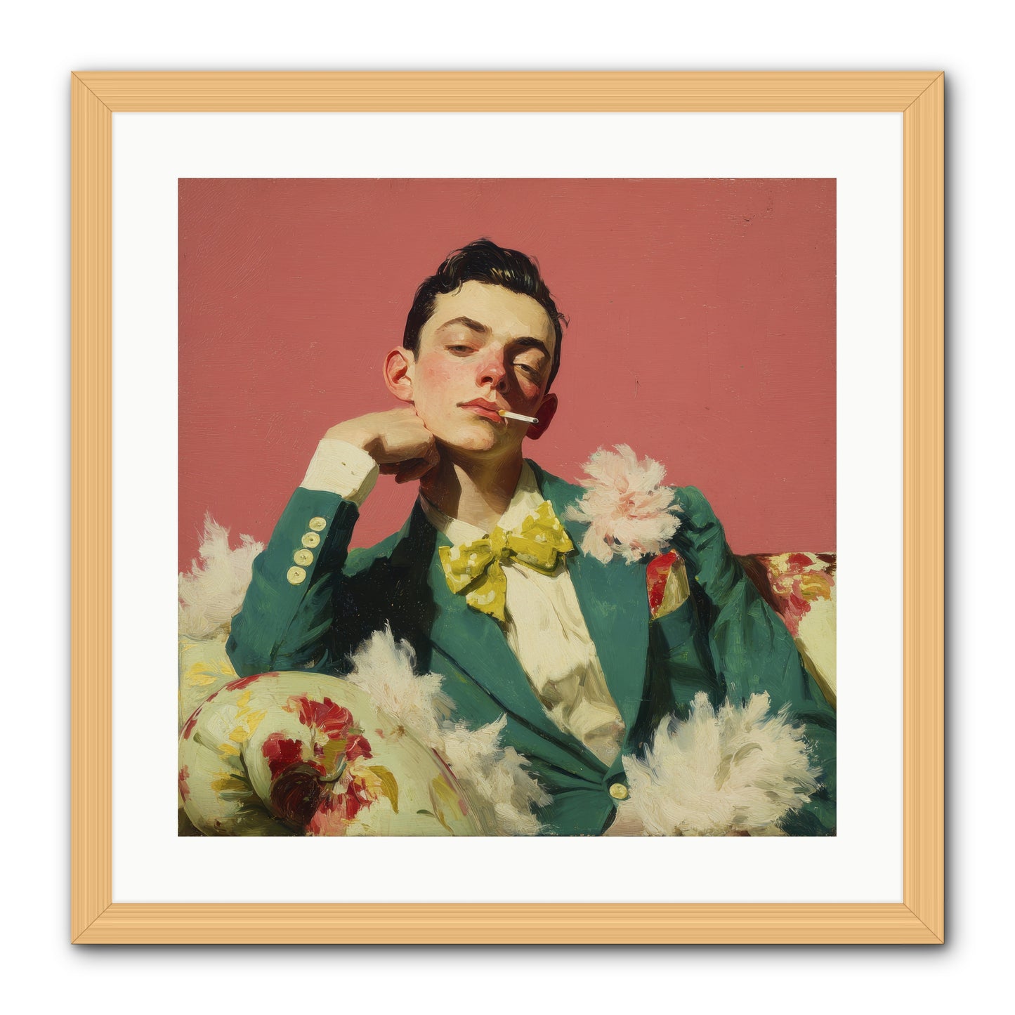 The Art of Unapologetic Pleasure -- Framed Print - Natural 20x20
