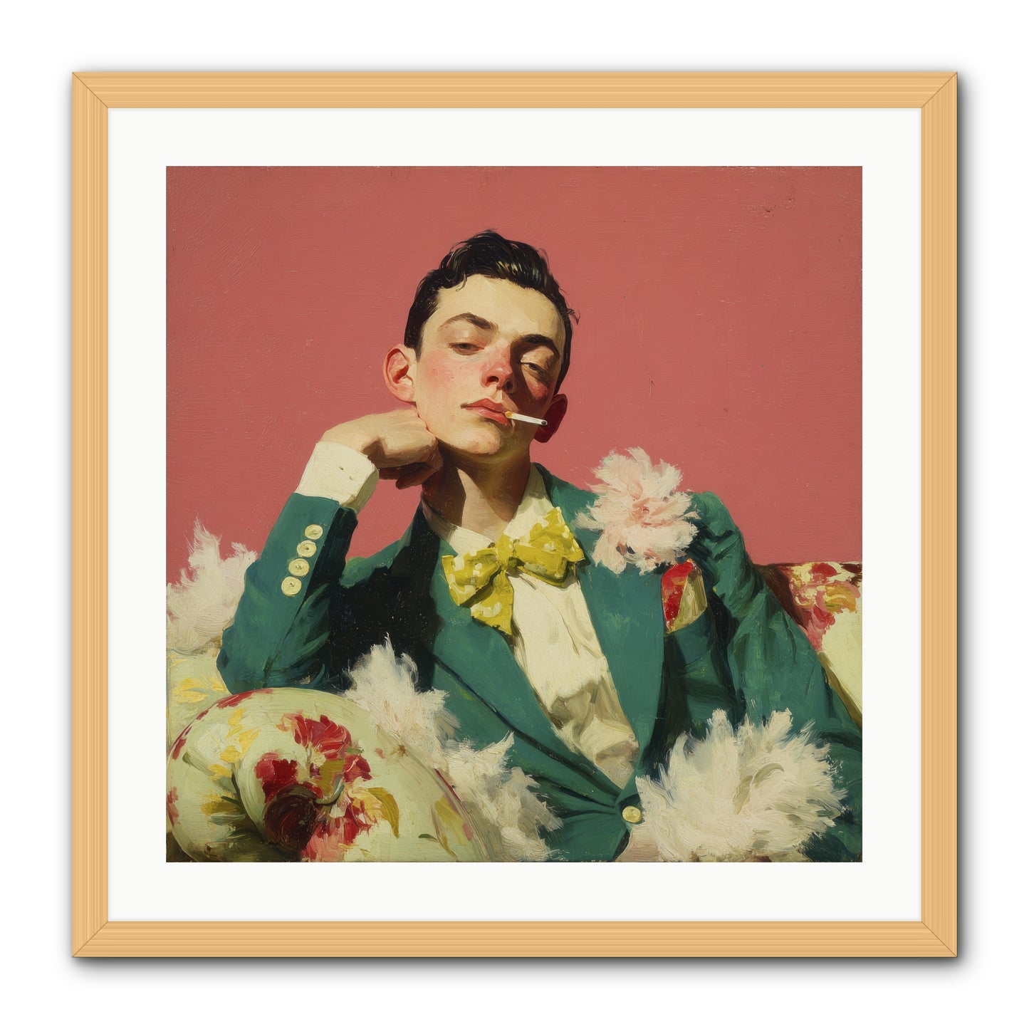 The Art of Unapologetic Pleasure -- Framed Print - Natural 24x24