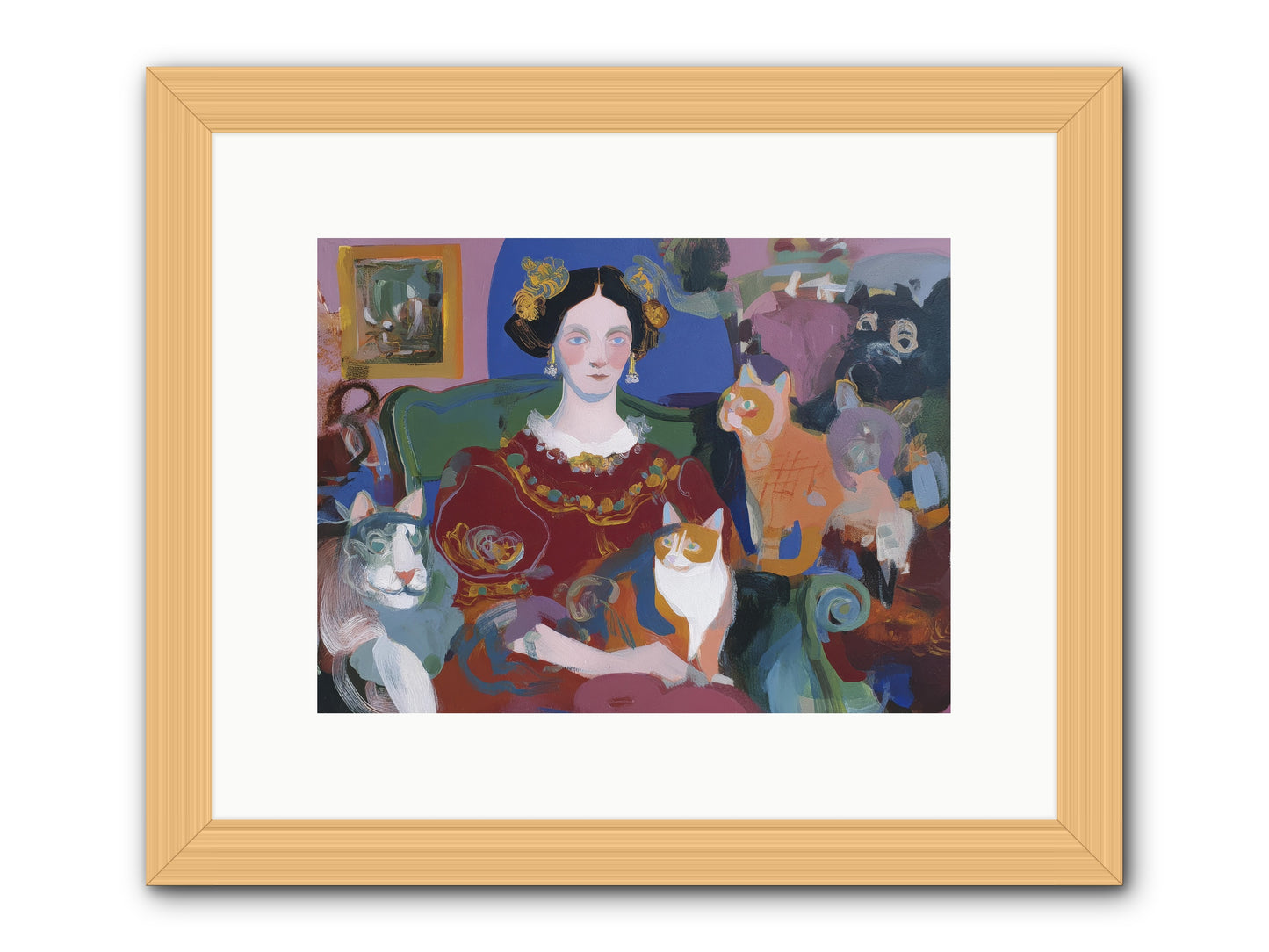 The Assembly -- Framed Print - Natural 12x9