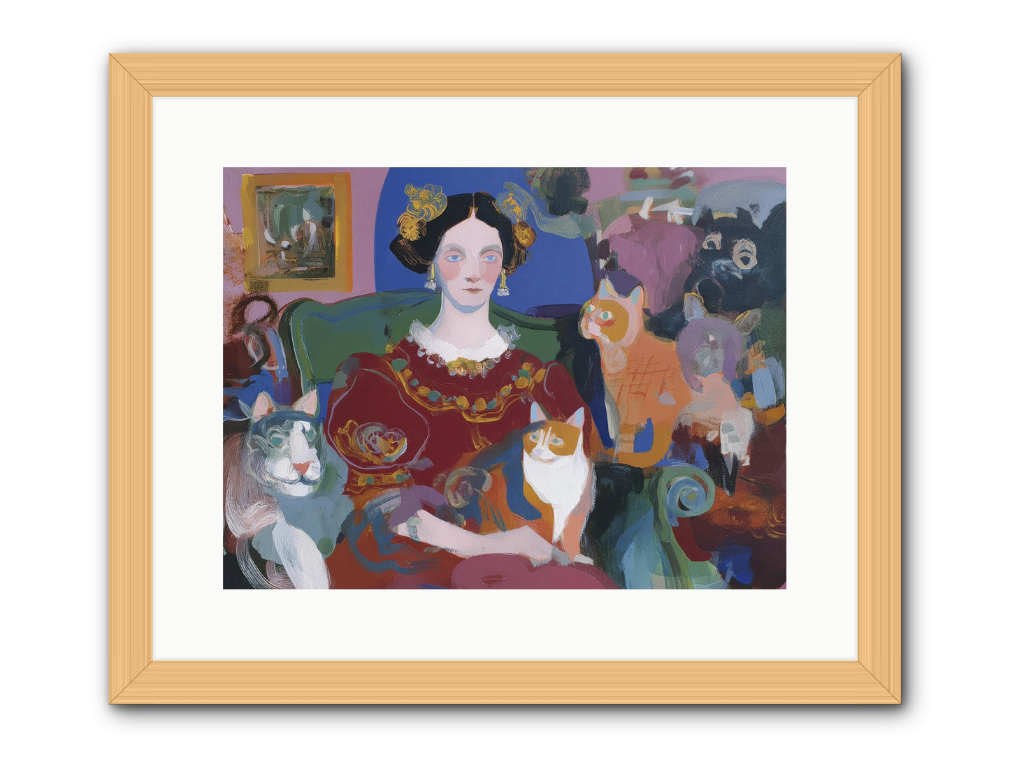 The Assembly -- Framed Print - Natural 16x12
