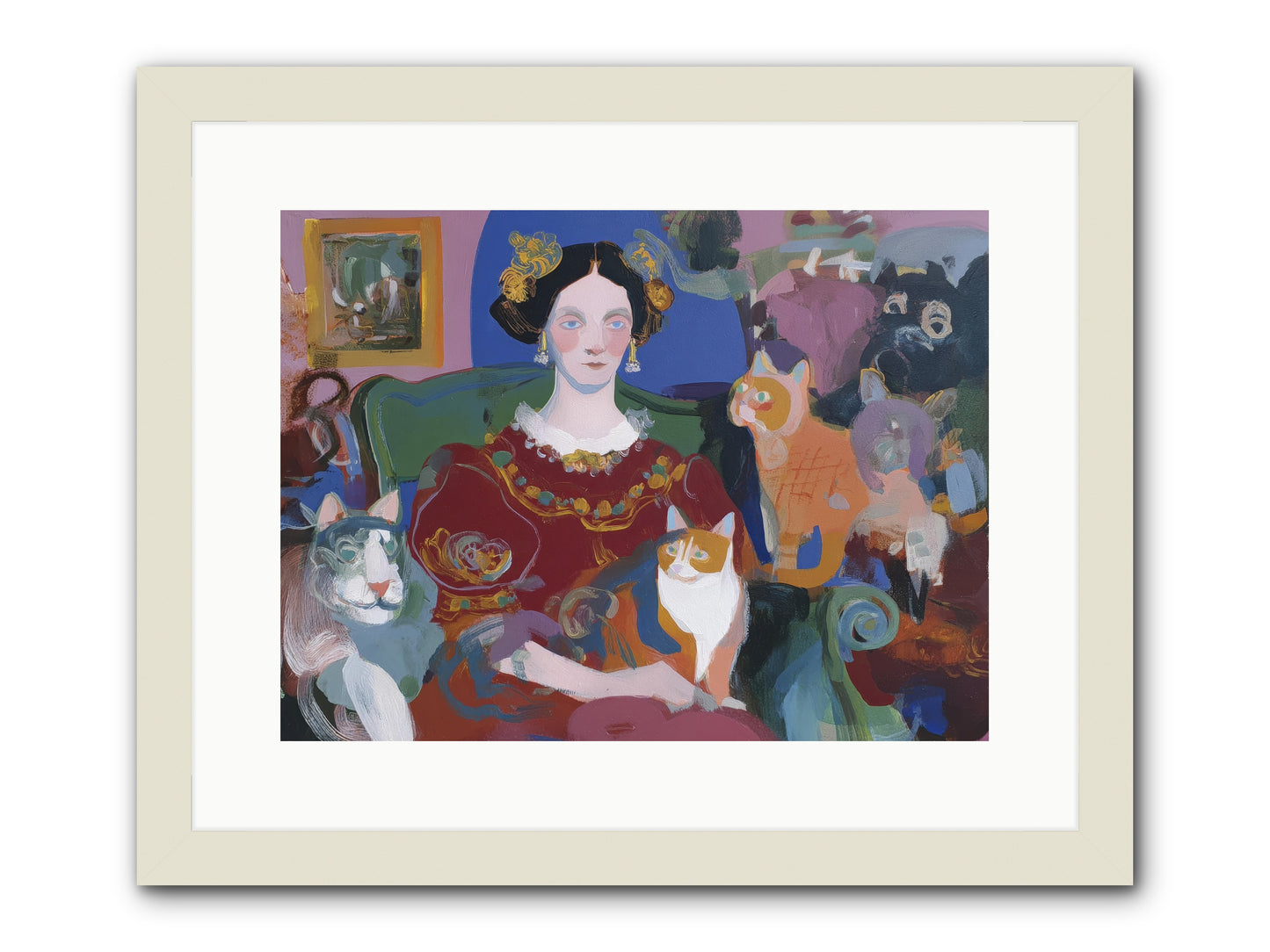 The Assembly -- Framed Print - White 16x12