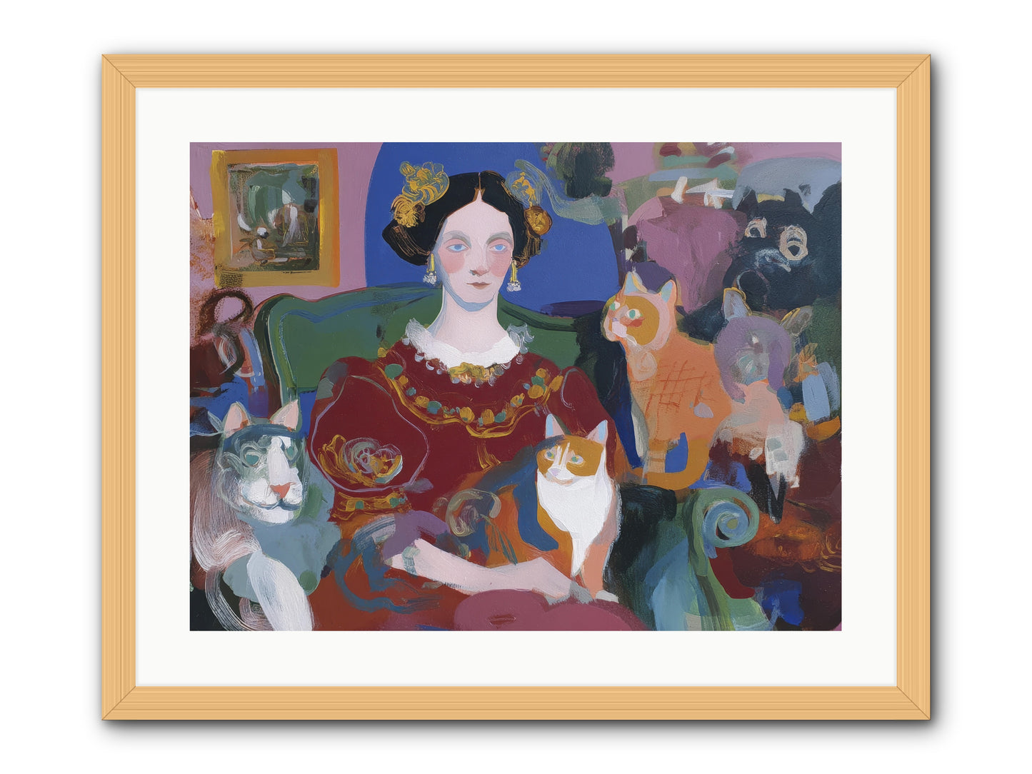 The Assembly -- Framed Print - Natural 24x18