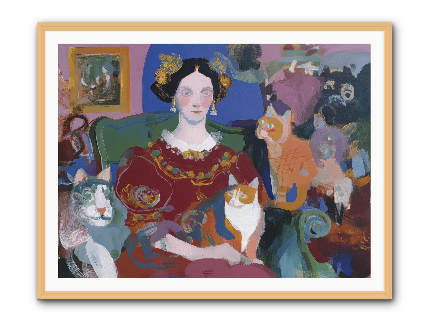 The Assembly -- Framed Print - Natural 48x36