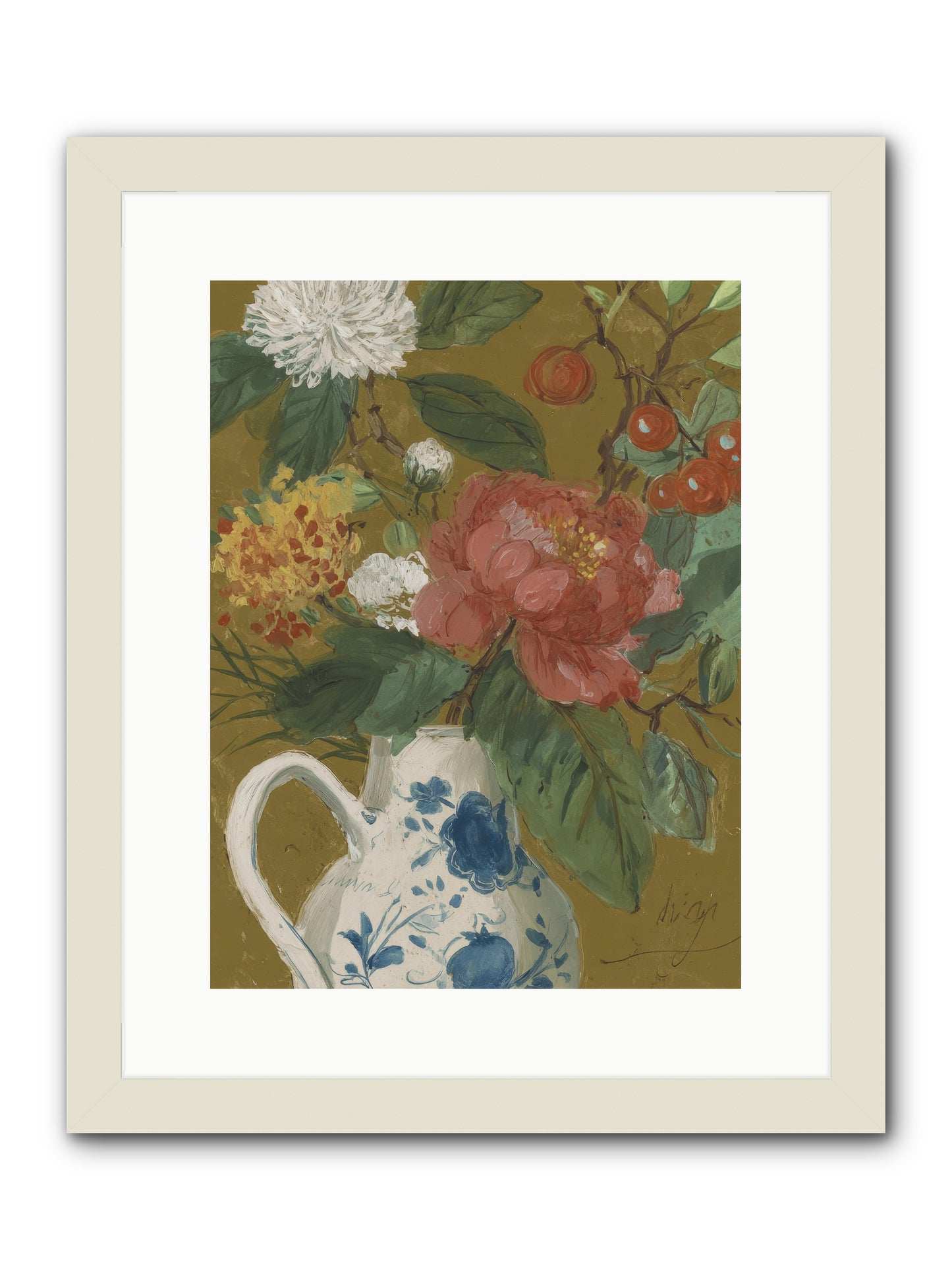The Atelier Agenda -- Framed Print - White 12x16
