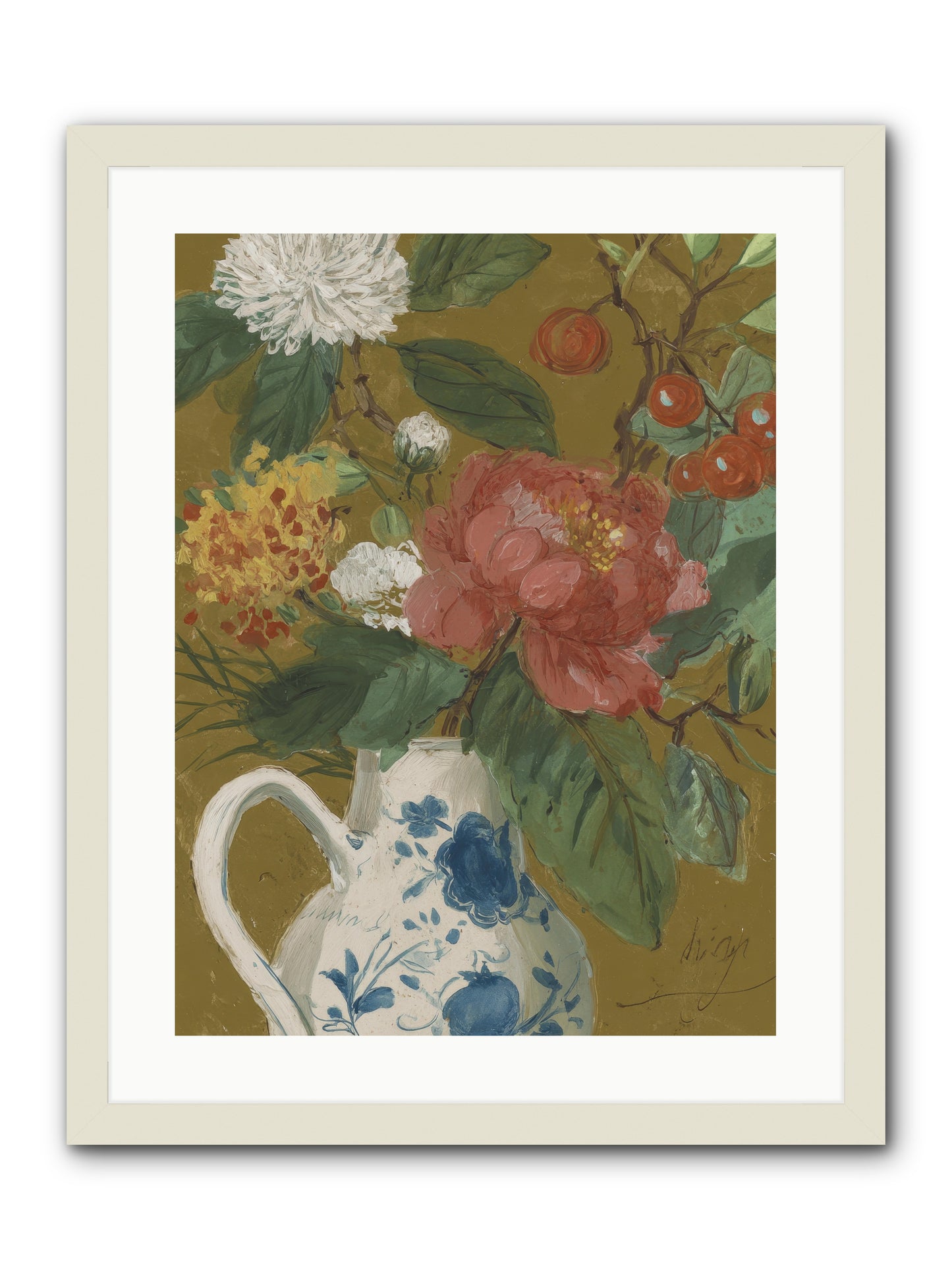 The Atelier Agenda -- Framed Print - White 18x24
