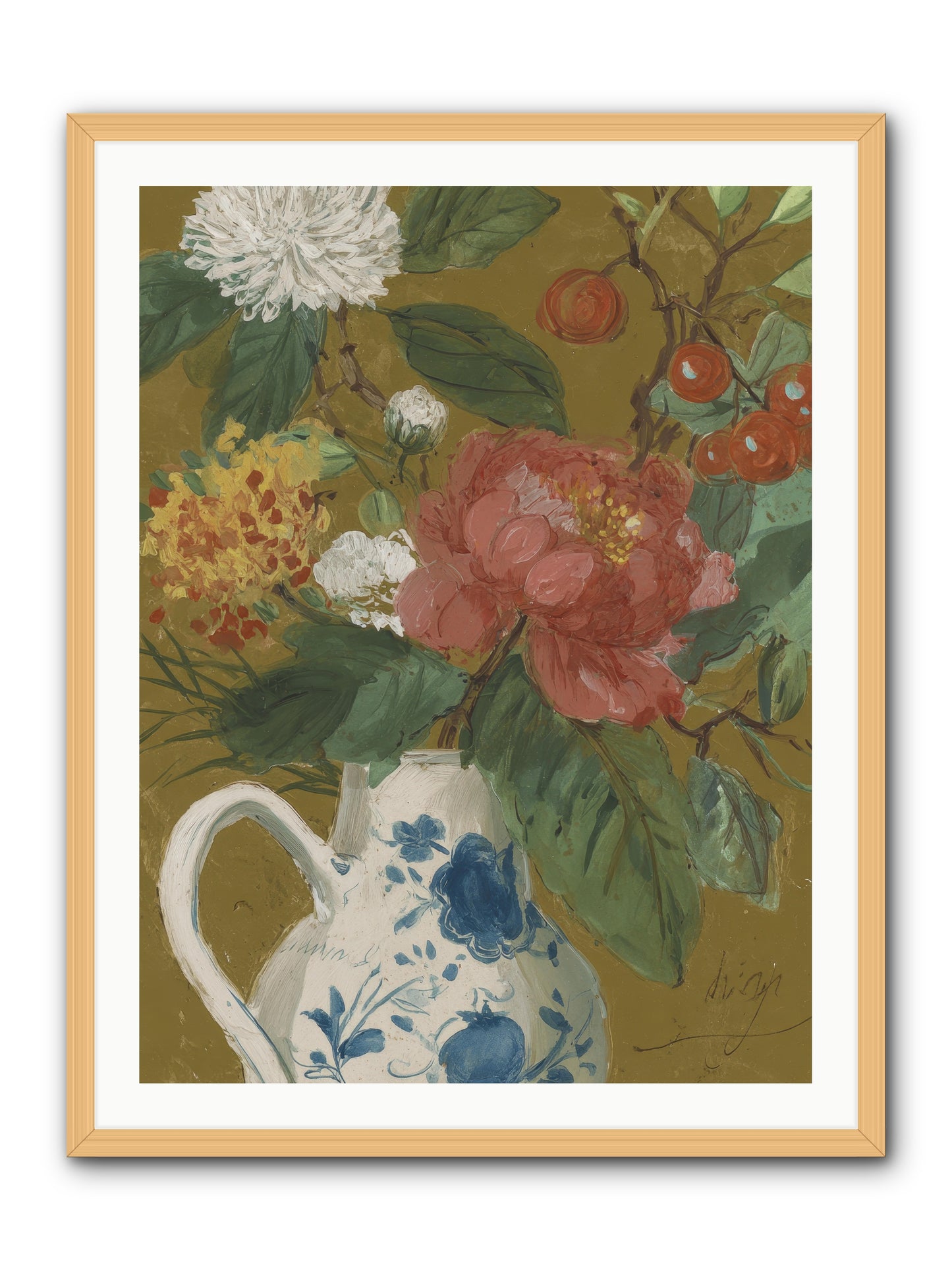 The Atelier Agenda -- Framed Print - Natural 30x40