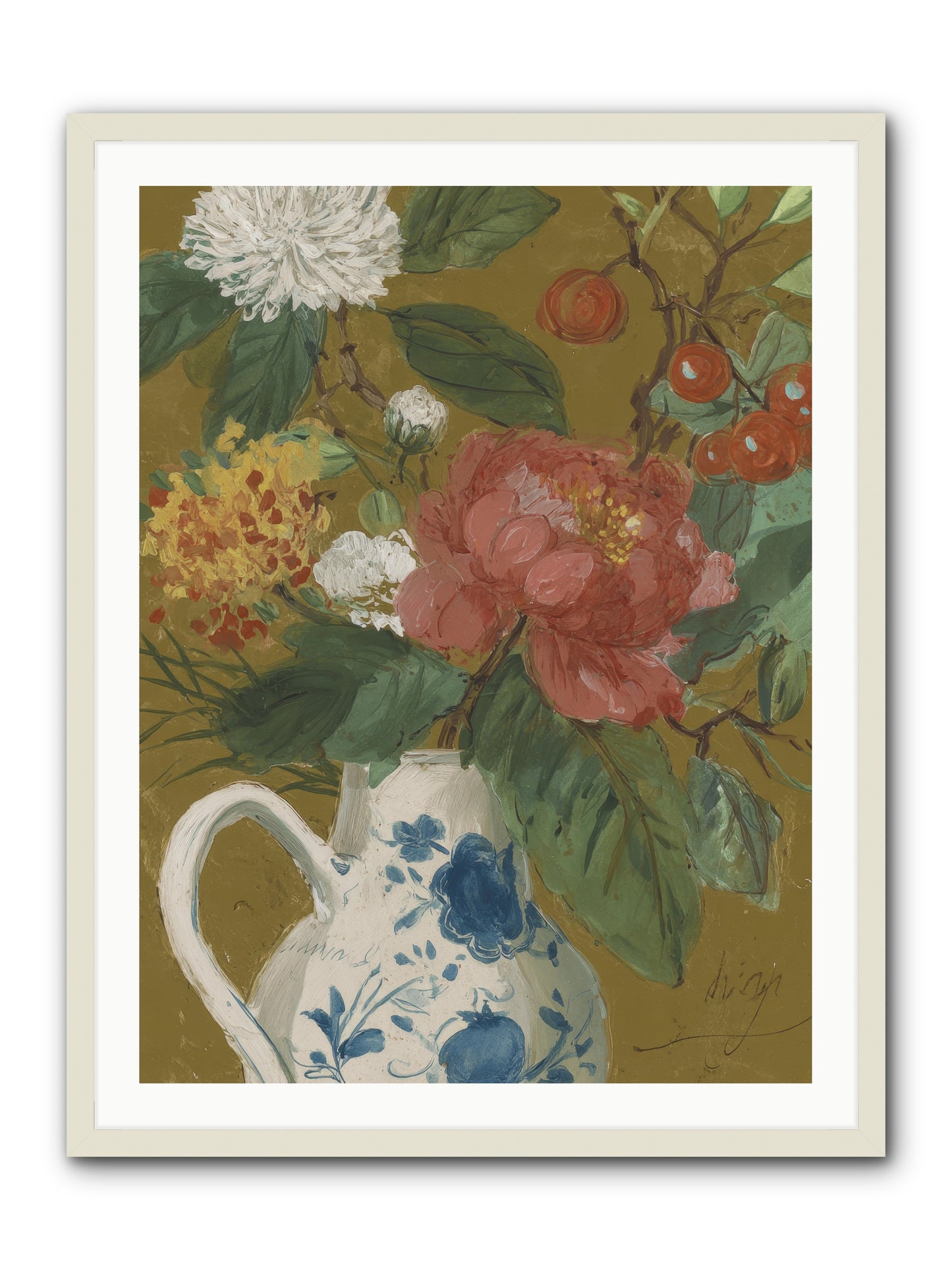 The Atelier Agenda -- Framed Print - White 30x40