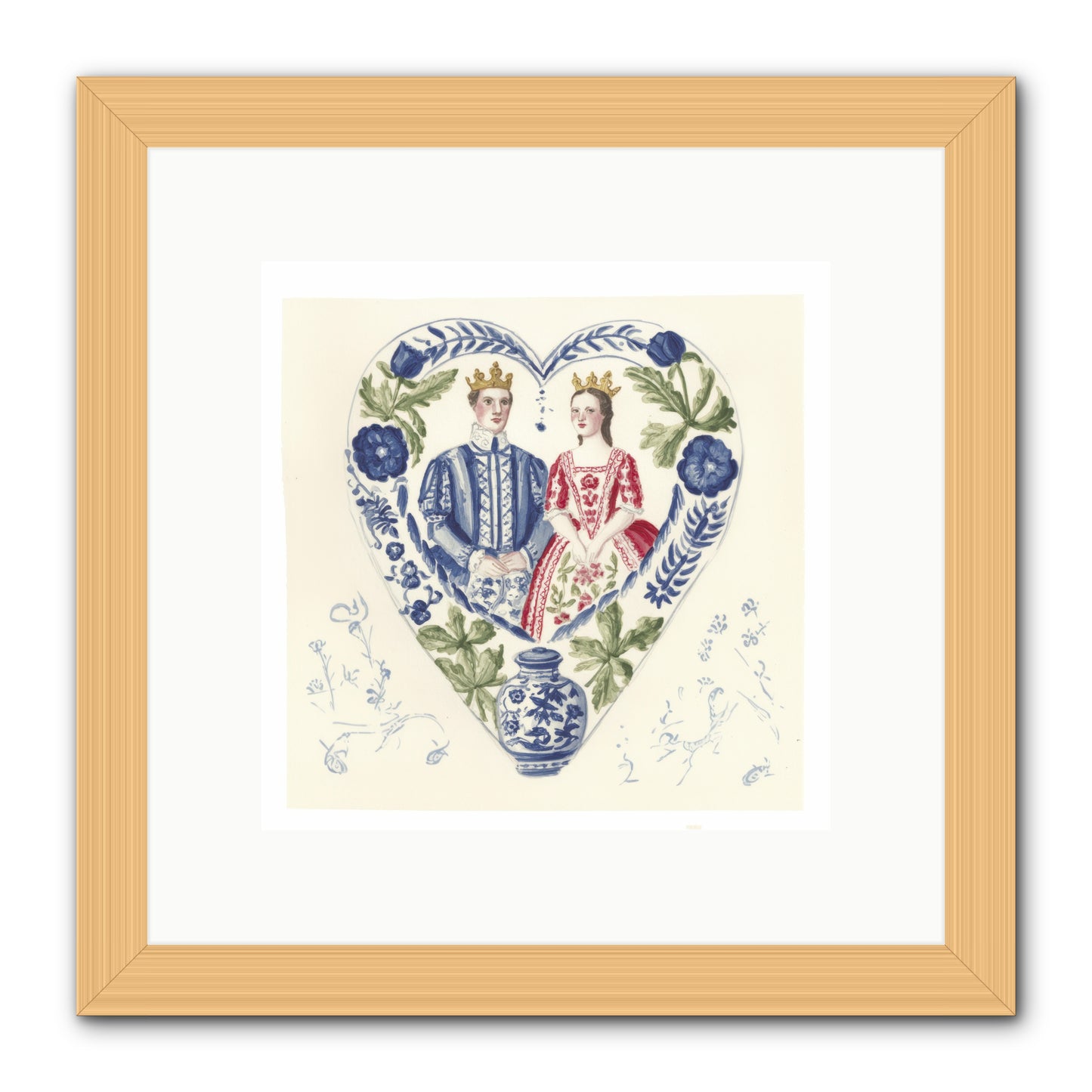 The Atlas Of Us -- Framed Print - Natural 10x10