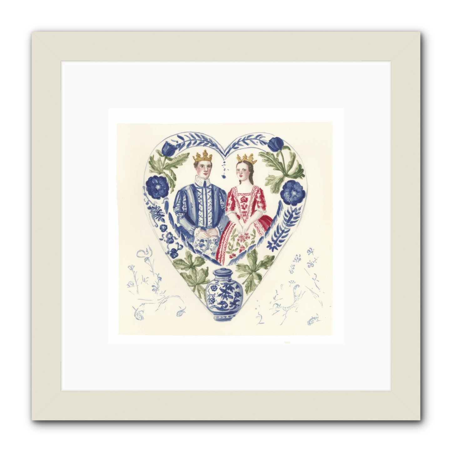 The Atlas Of Us -- Framed Print - White 10x10