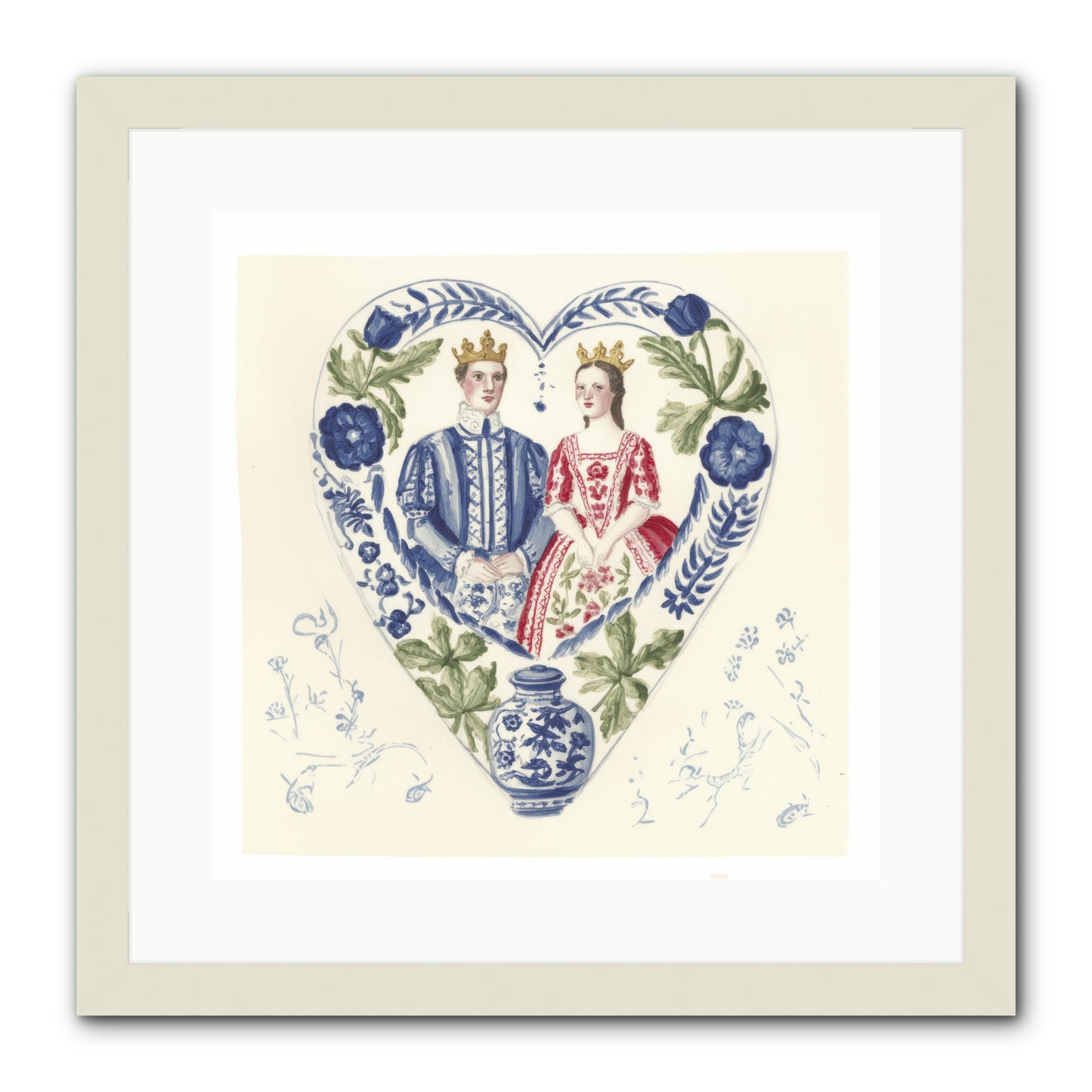 The Atlas Of Us -- Framed Print - White 16x16