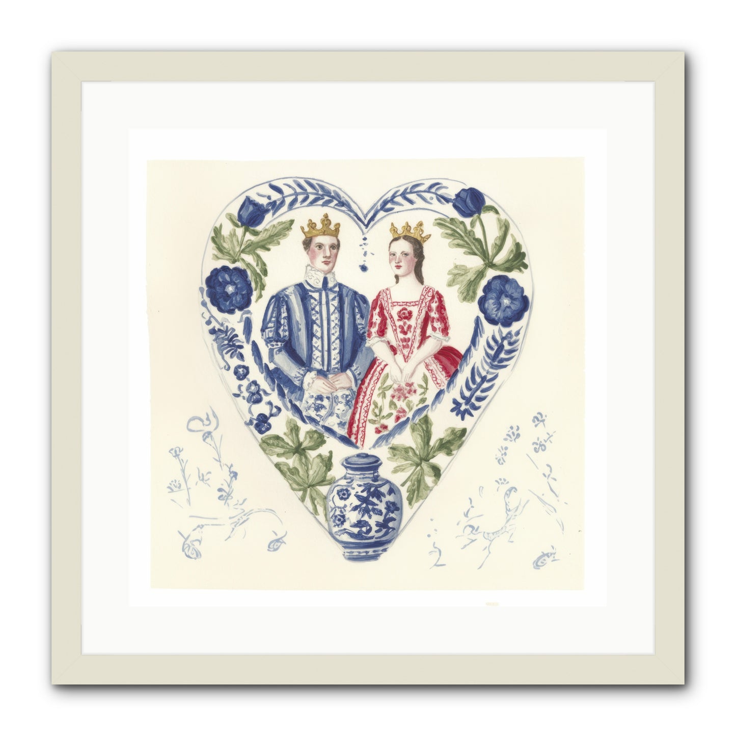 The Atlas Of Us -- Framed Print - White 20x20