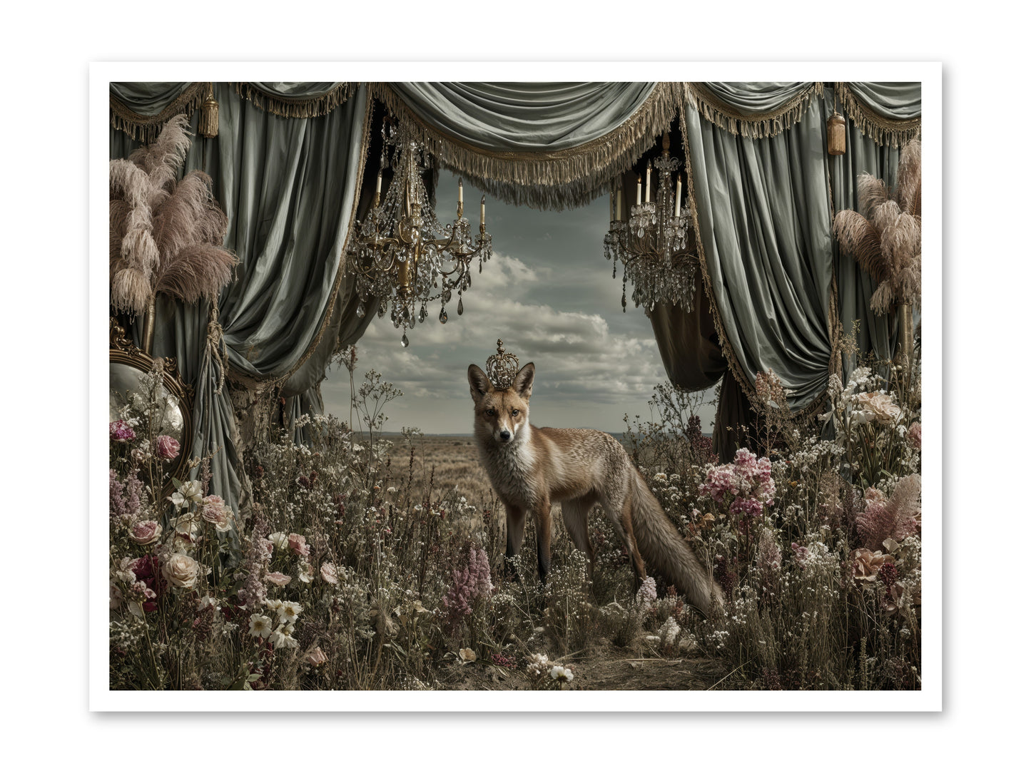 The Balcony at Moon’s End -- Loose Canvas Print 40x30