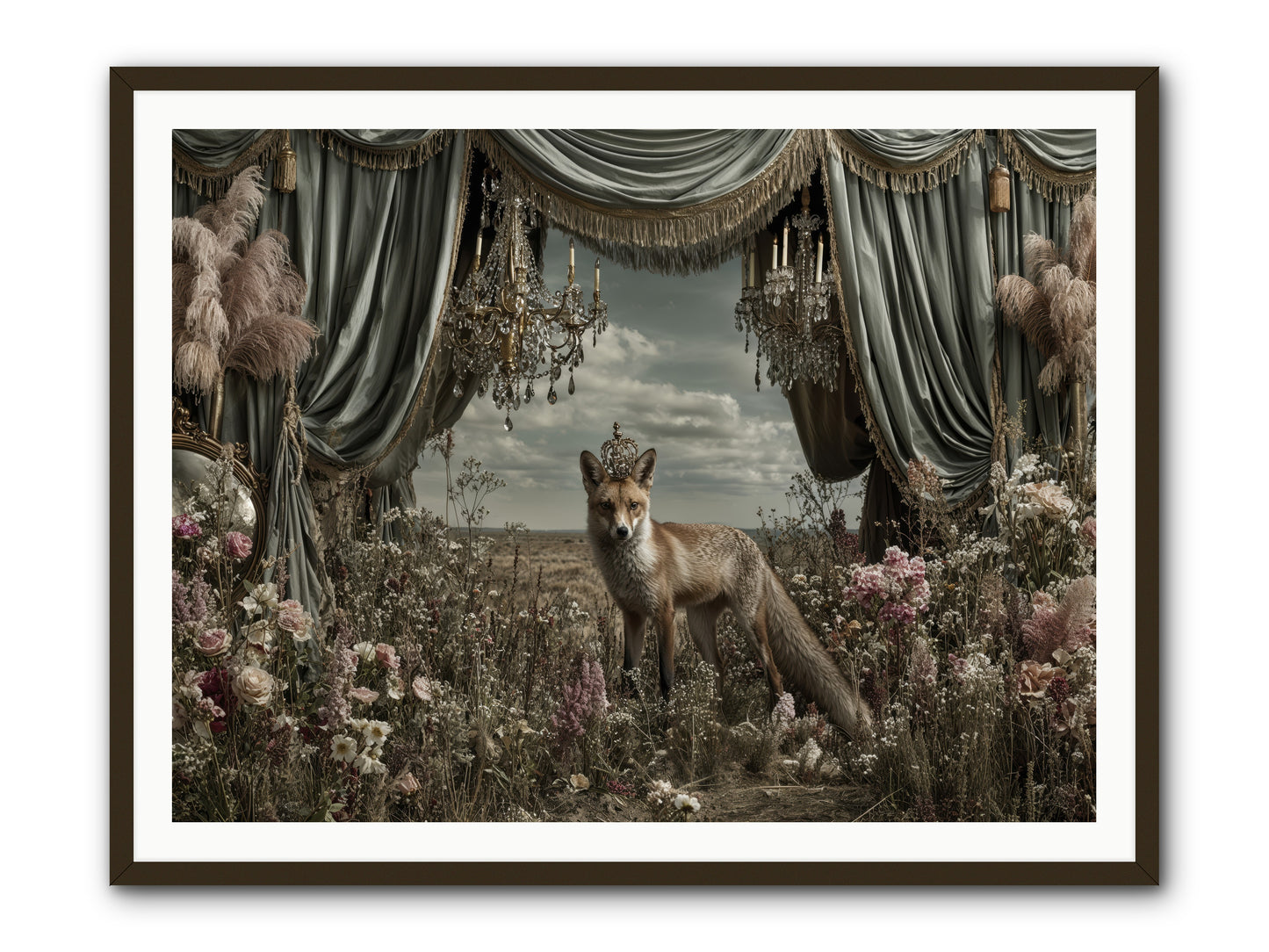 The Balcony at Moon’s End -- Framed Print - Black 48x36