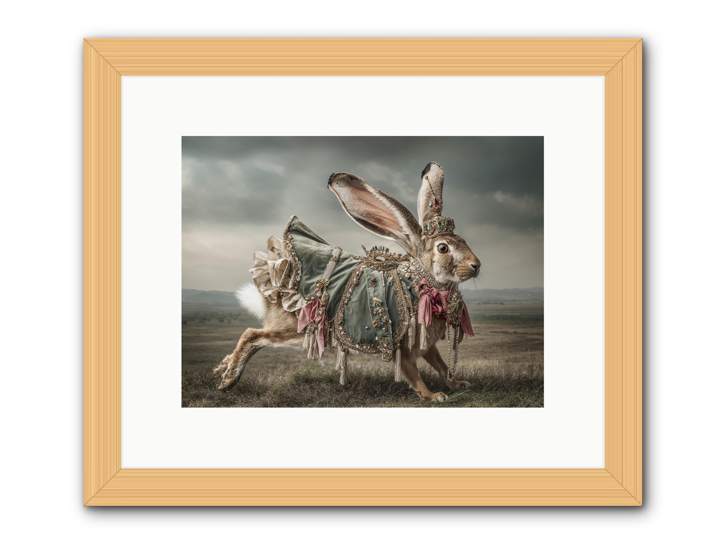 The Ballad of Honeyfern Gate -- Framed Print - Natural 12x9
