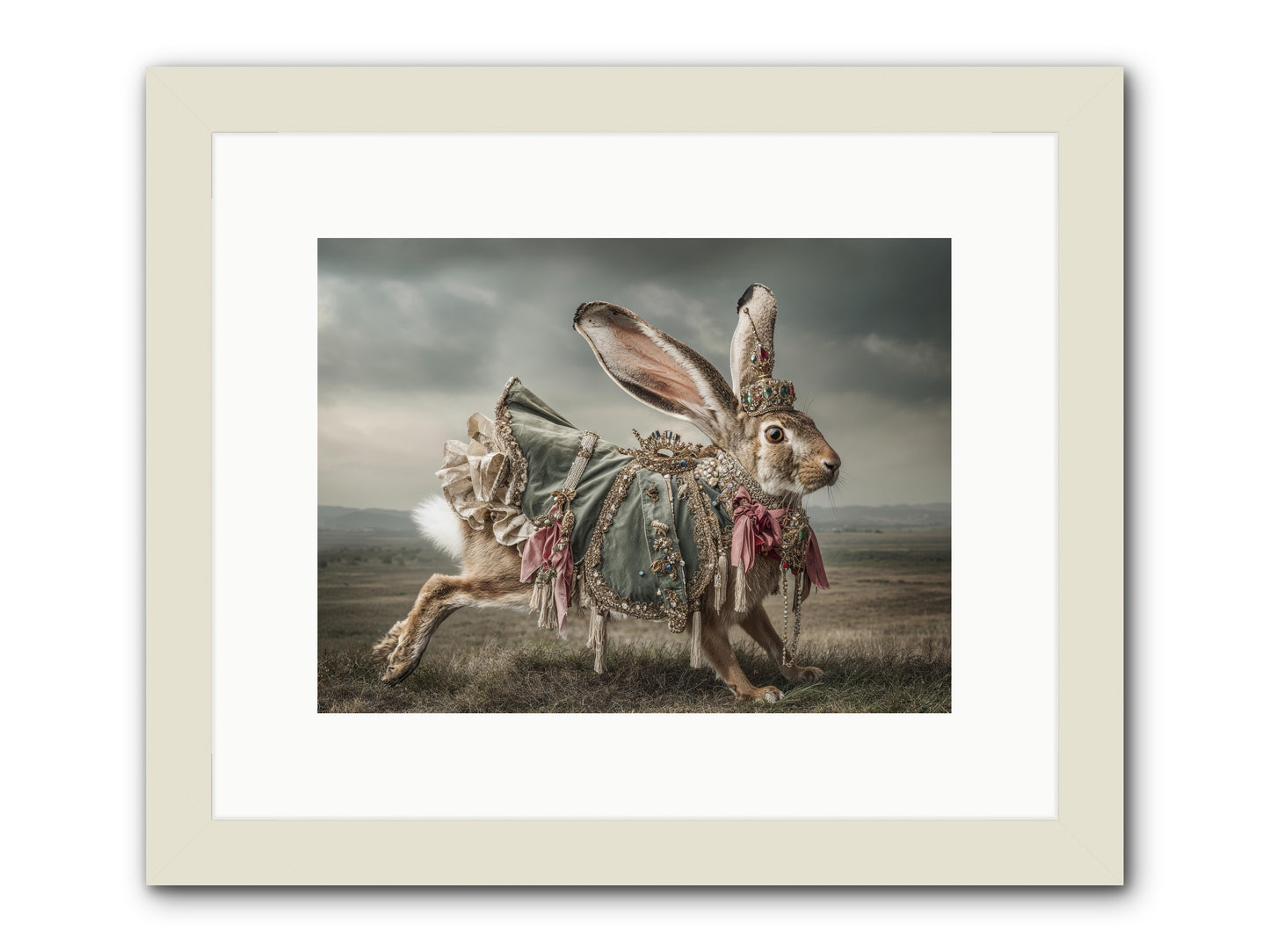 The Ballad of Honeyfern Gate -- Framed Print - White 12x9