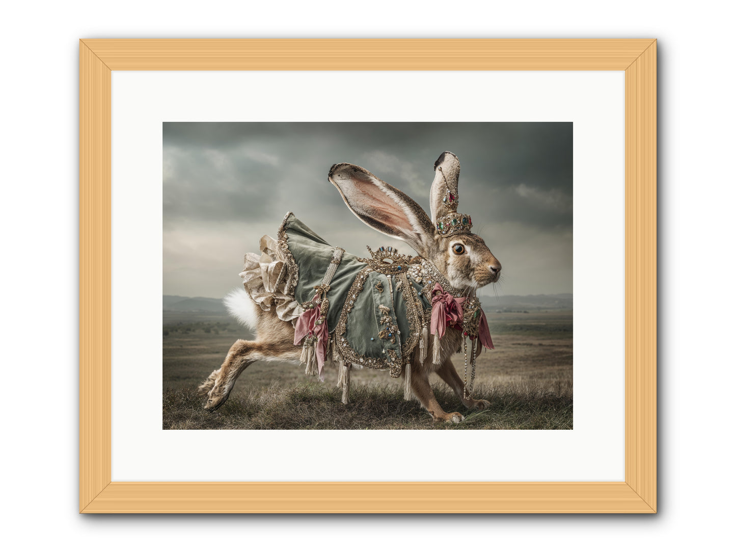 The Ballad of Honeyfern Gate -- Framed Print - Natural 16x12