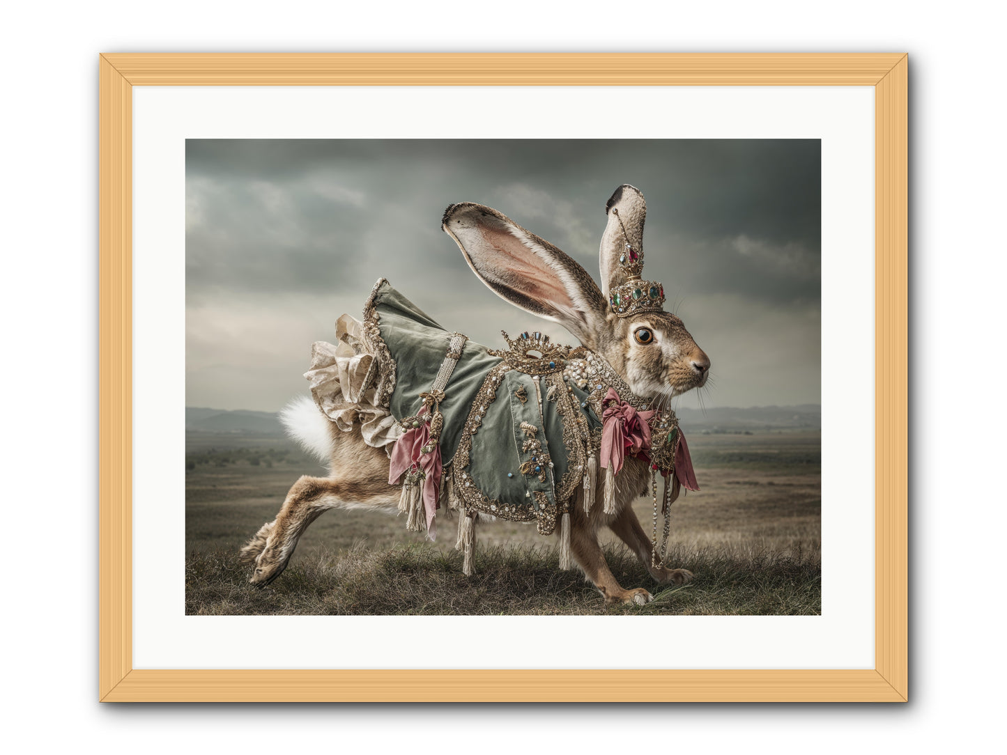 The Ballad of Honeyfern Gate -- Framed Print - Natural 24x18