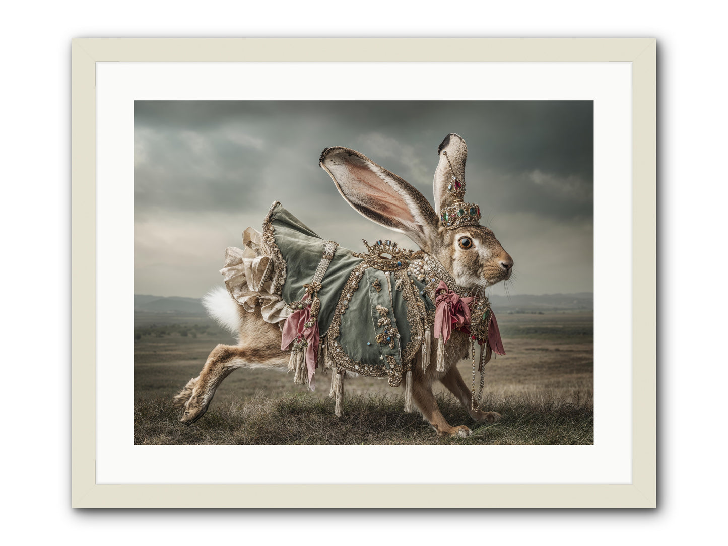 The Ballad of Honeyfern Gate -- Framed Print - White 24x18