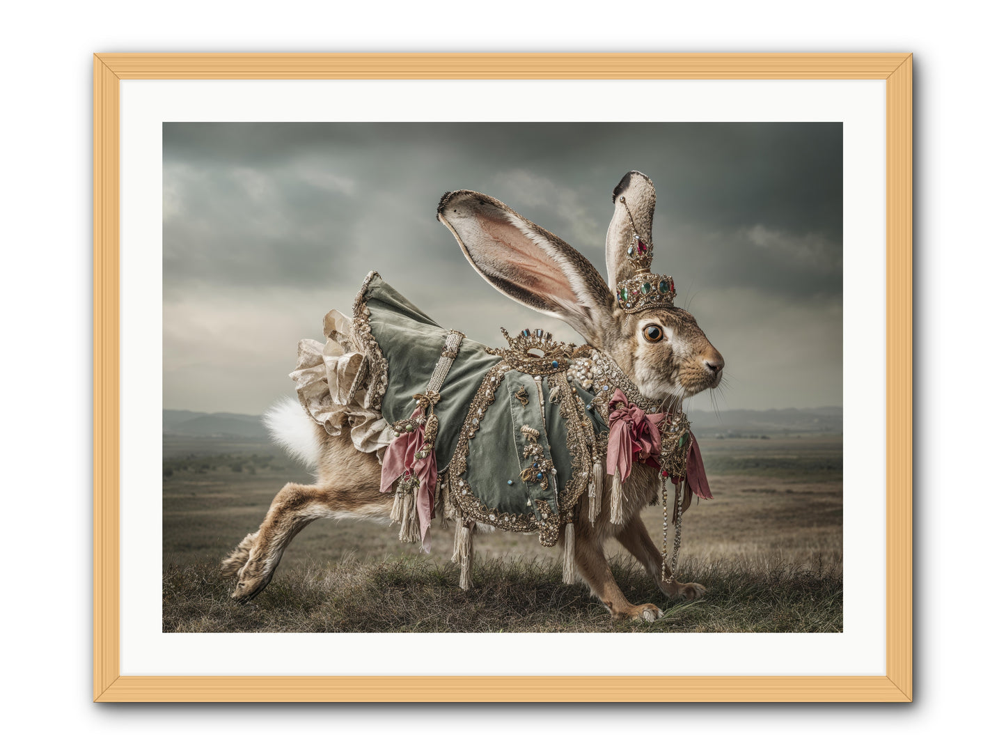 The Ballad of Honeyfern Gate -- Framed Print - Natural 32x24
