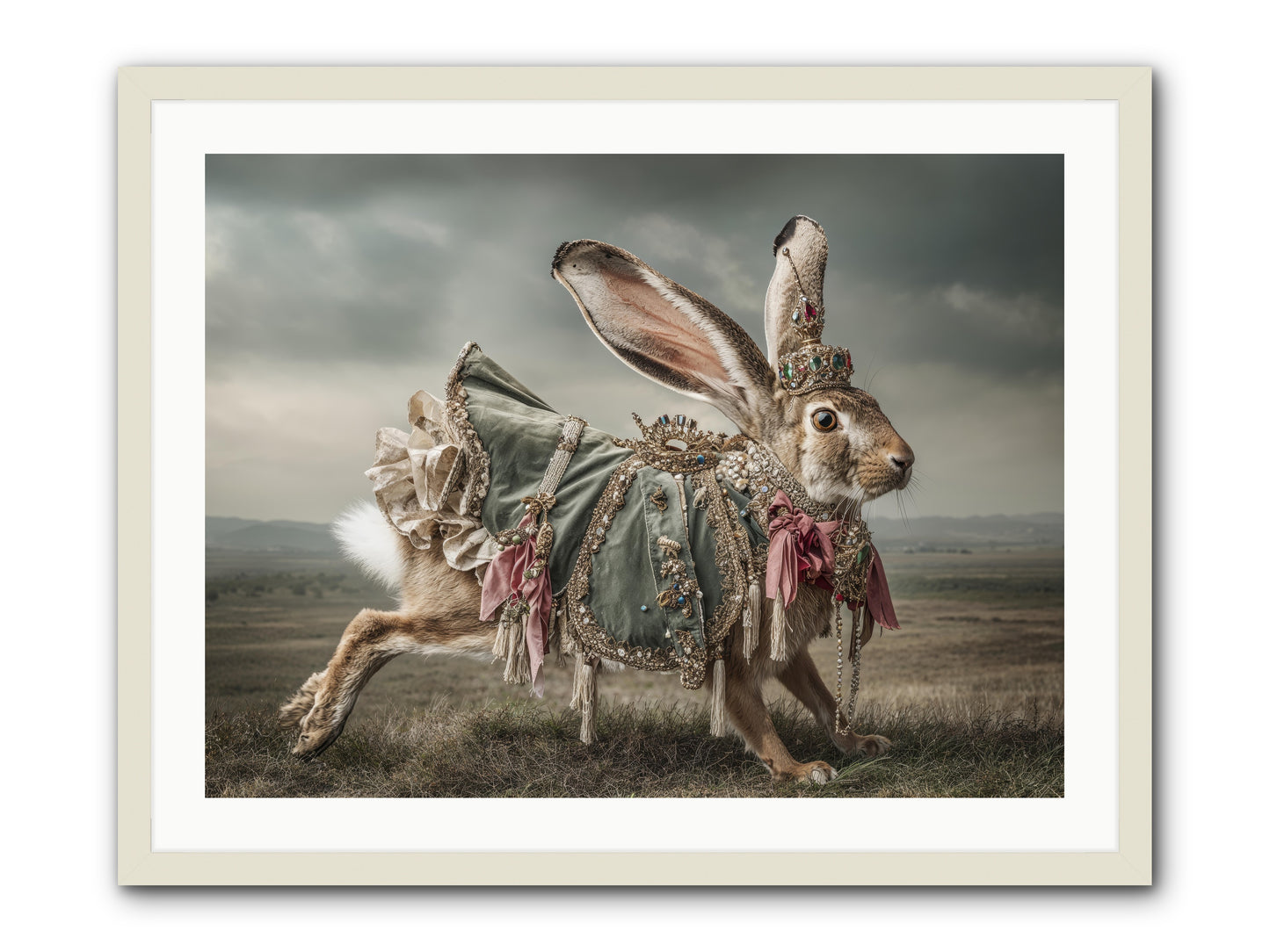 The Ballad of Honeyfern Gate -- Framed Print - White 32x24