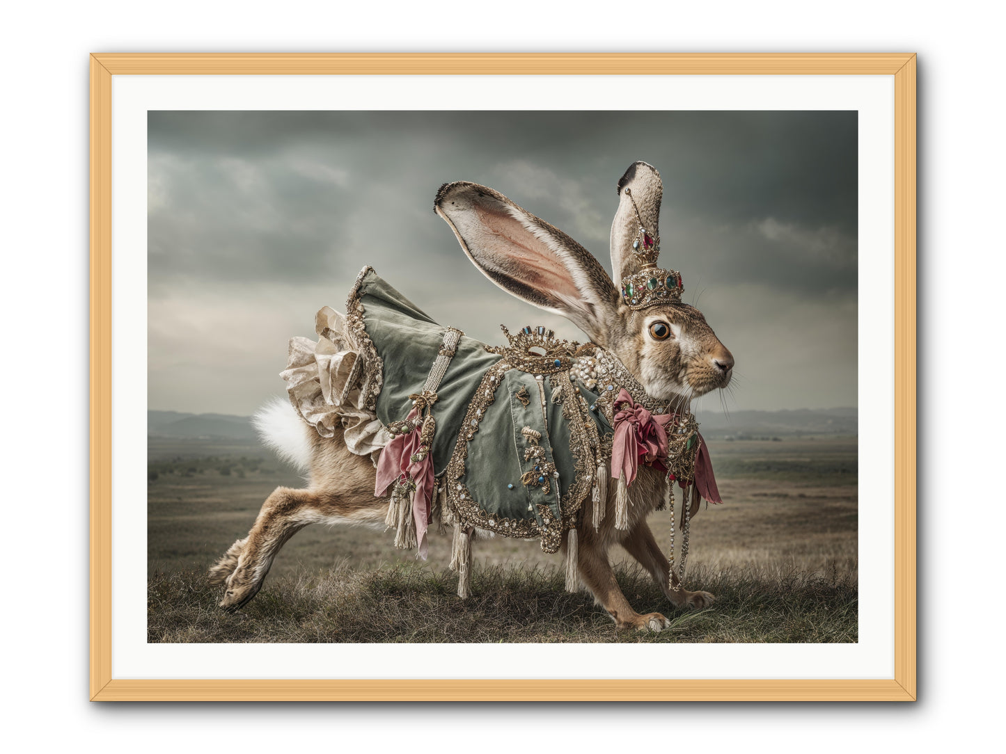 The Ballad of Honeyfern Gate -- Framed Print - Natural 40x30
